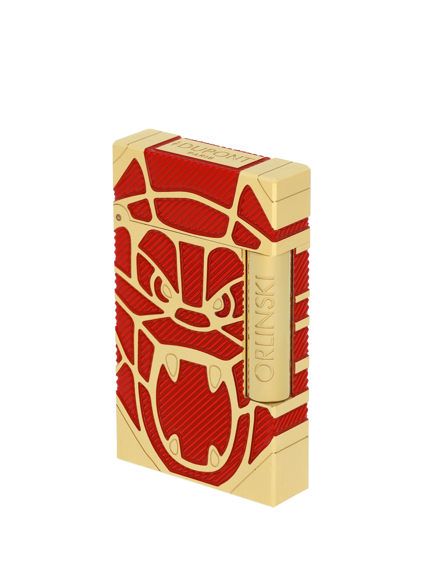 Briquet brossé Ligne 2 Orlinski S.T. DUPONT Rouge