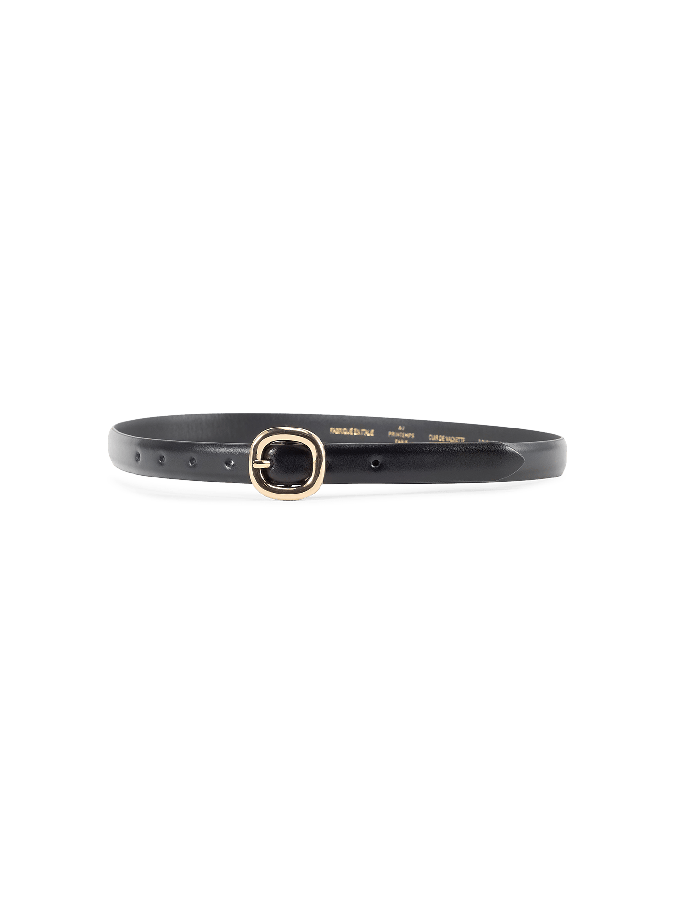 Ceinture en cuir AU PRINTEMPS PARIS Noir