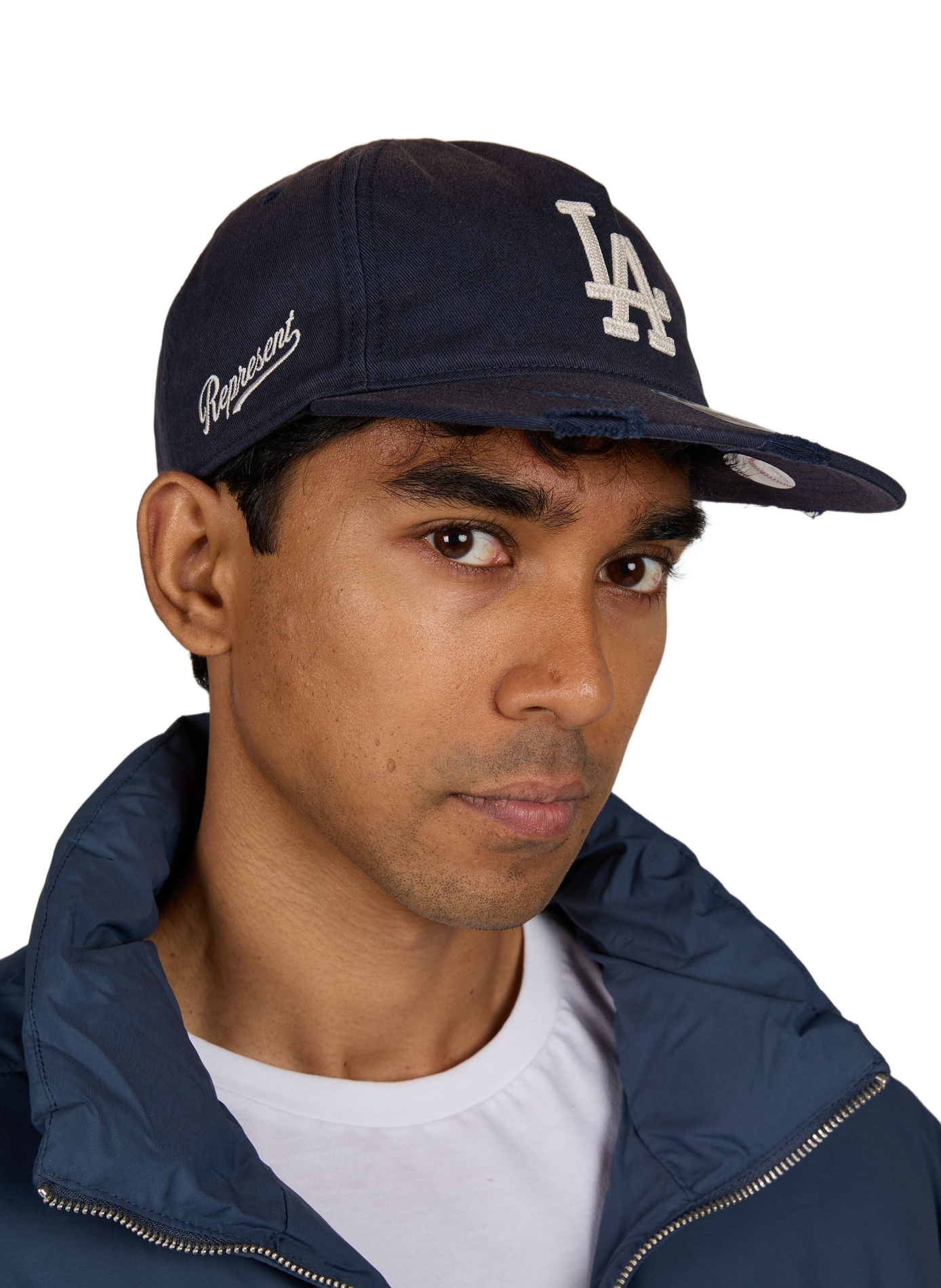 Embroidered plain cap REPRESENT Blue