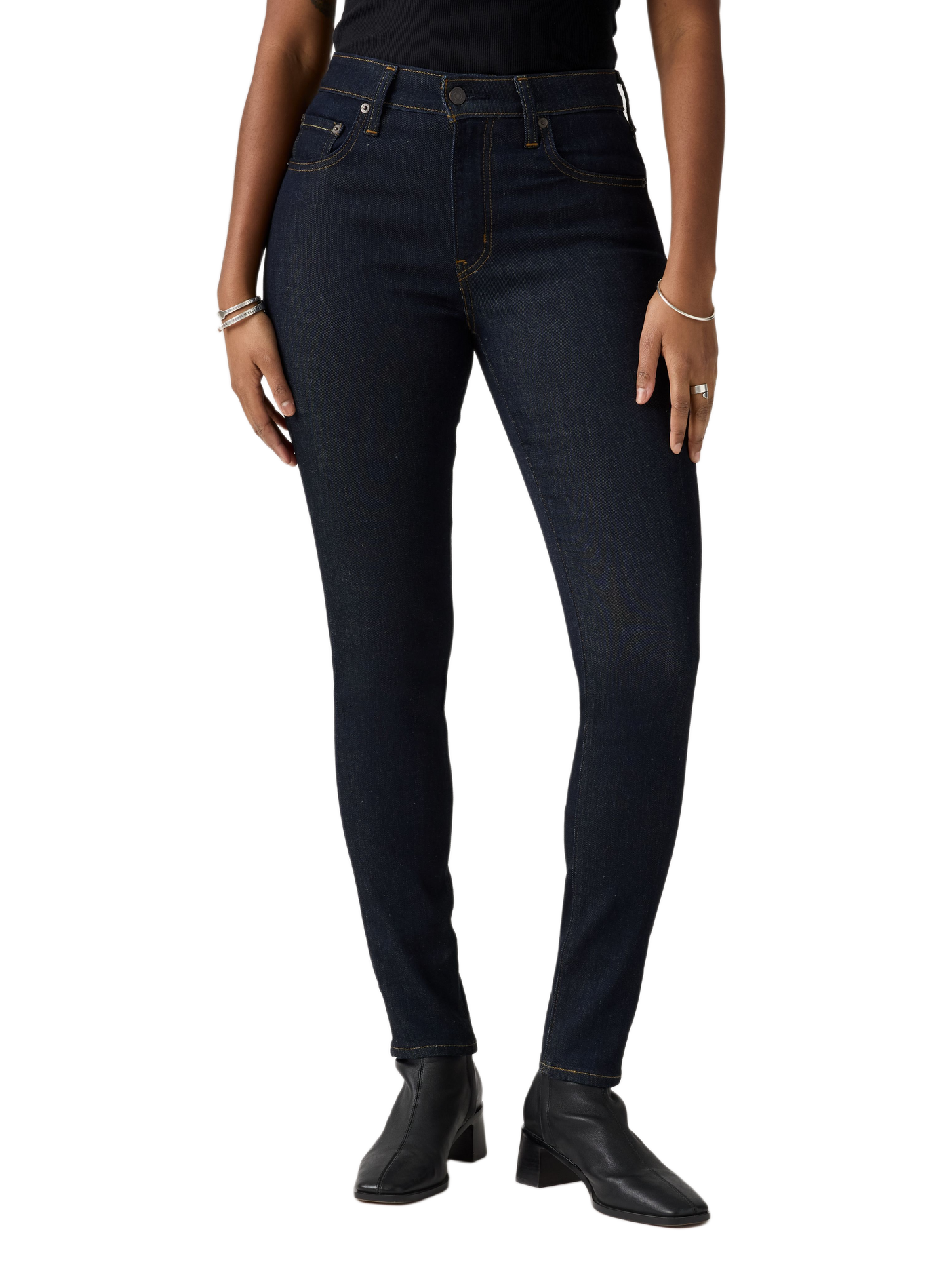 Jeans 721 met hoge taille en skinny pasvorm in een mix van katoen. LEVI'S Blauw