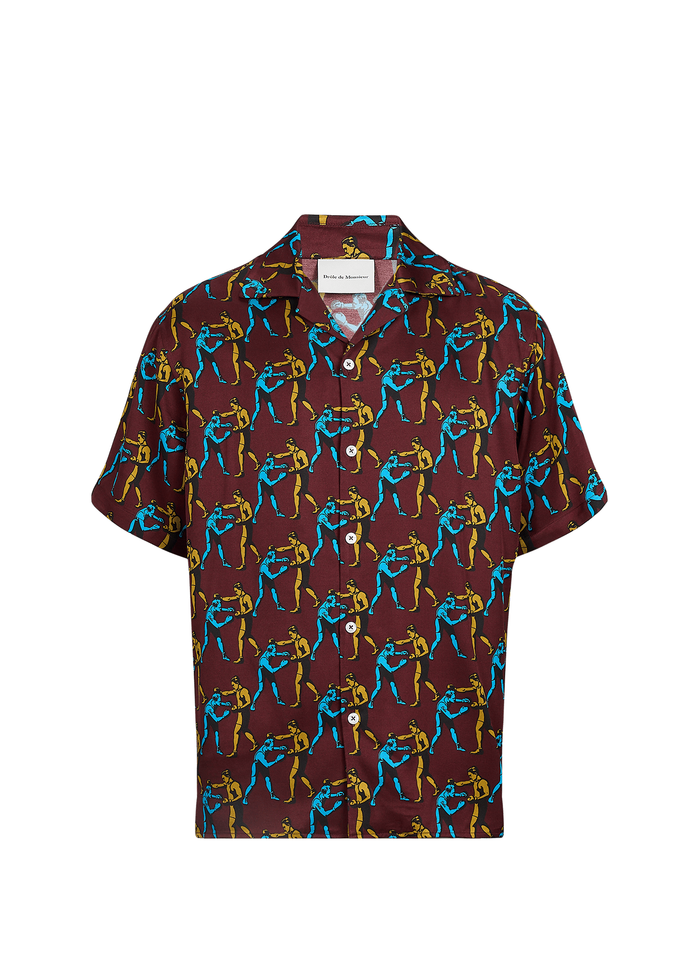 Straight shirt with pattern DROLE DE MONSIEUR Red