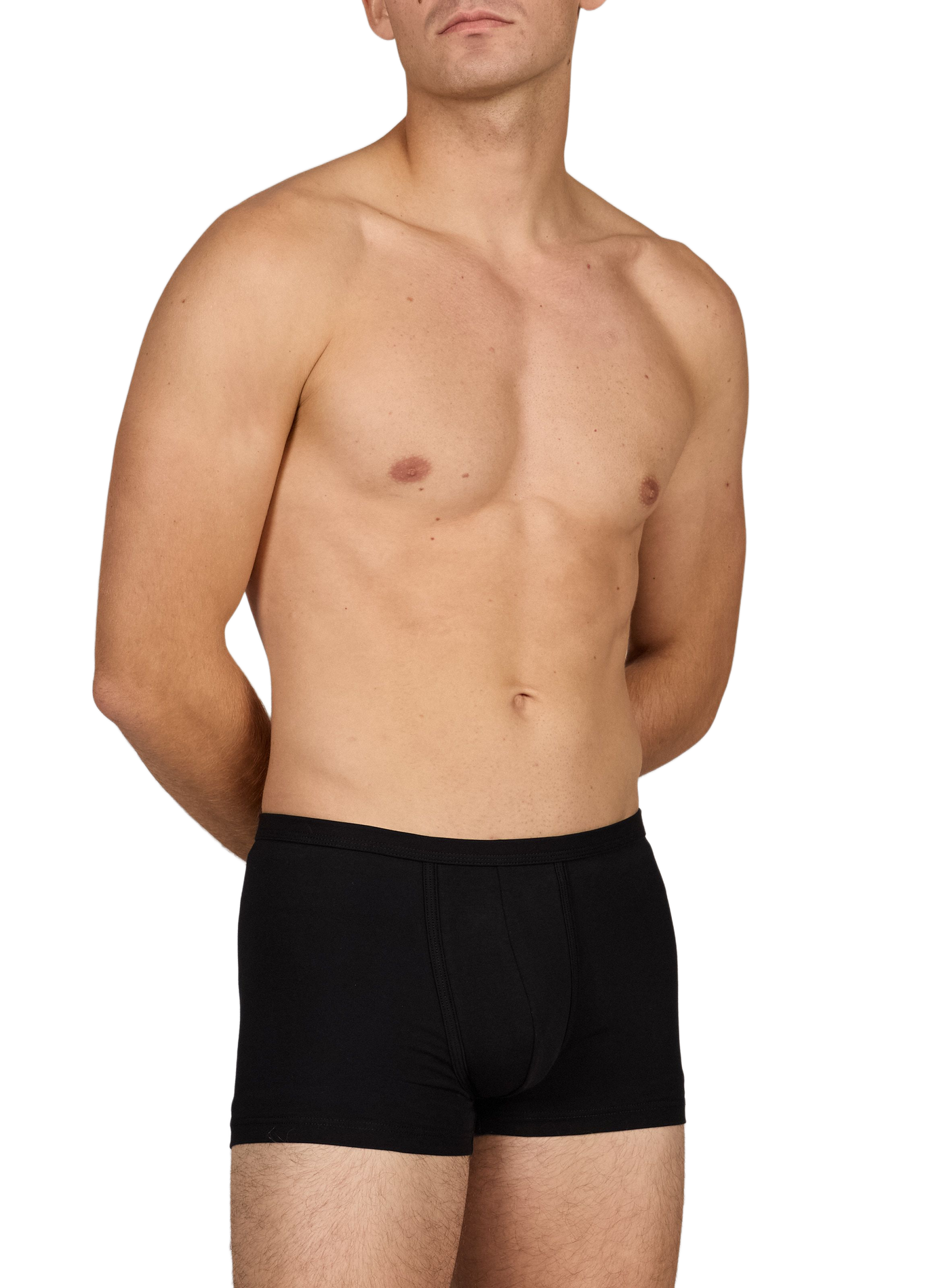 Plain straight-cut boxer shorts AU PRINTEMPS PARIS Black