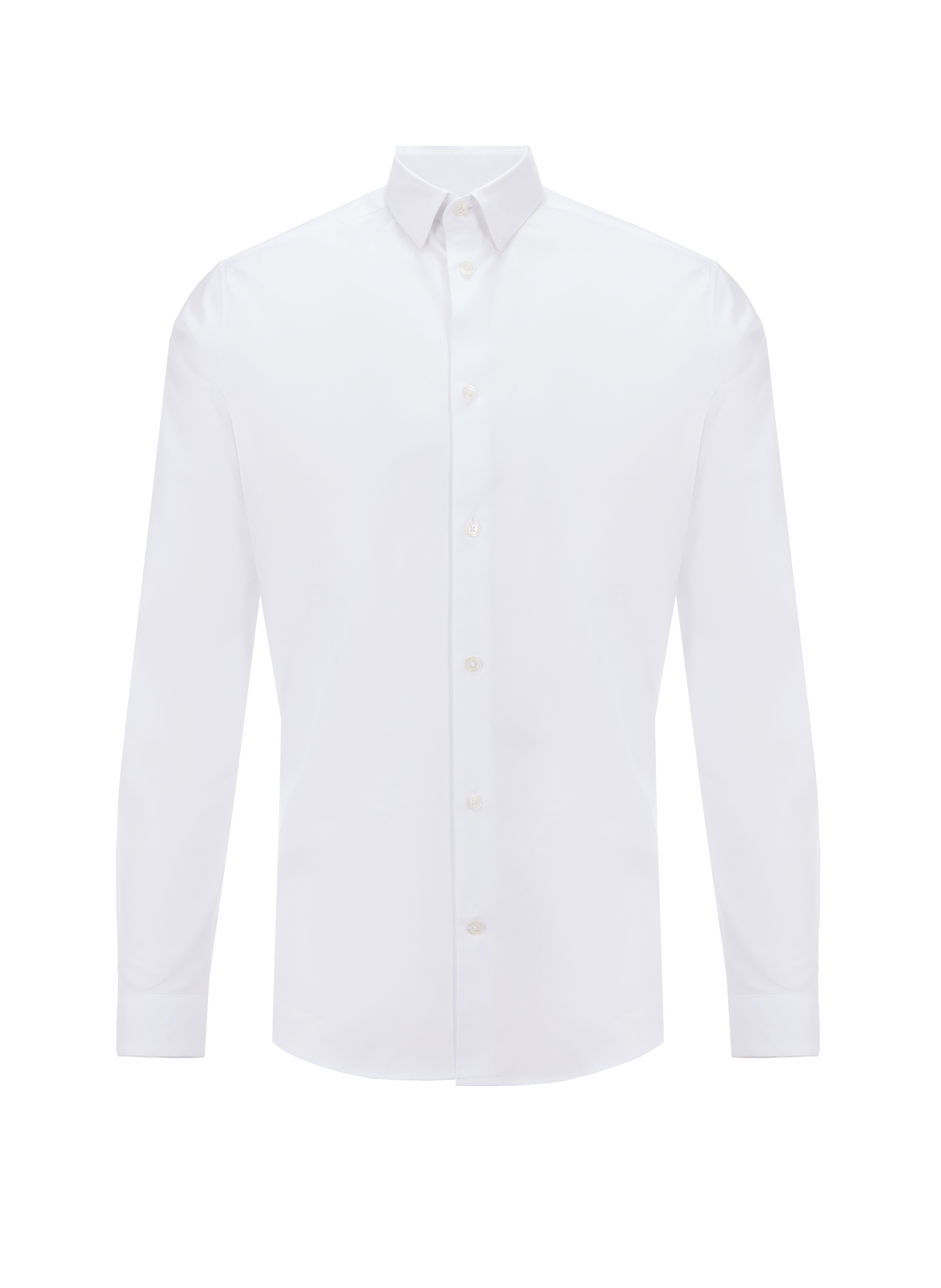 AU PRINTEMPS PARIS Chemise slim en coton Blanc