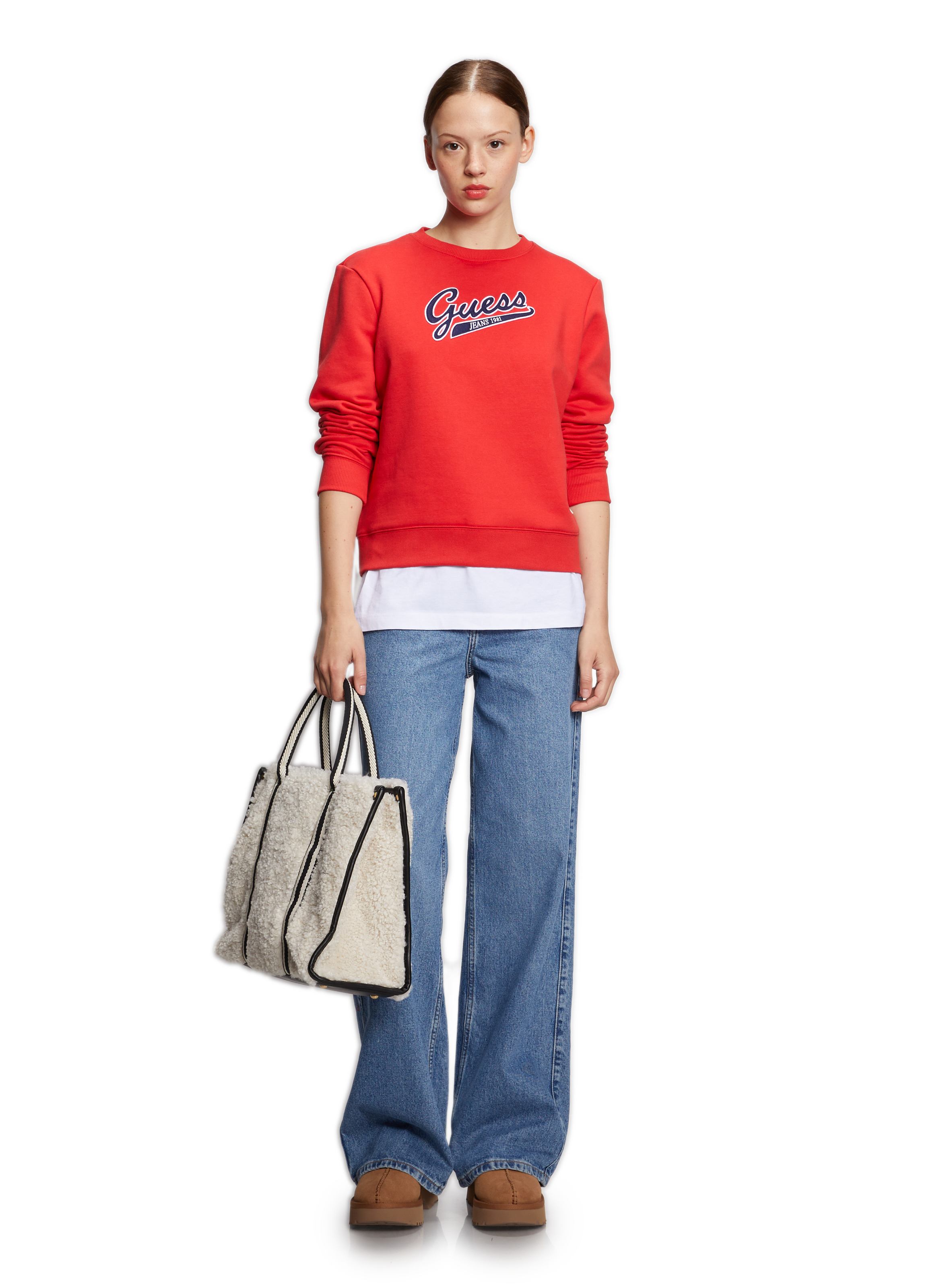 Jean droit GUESS Bleu