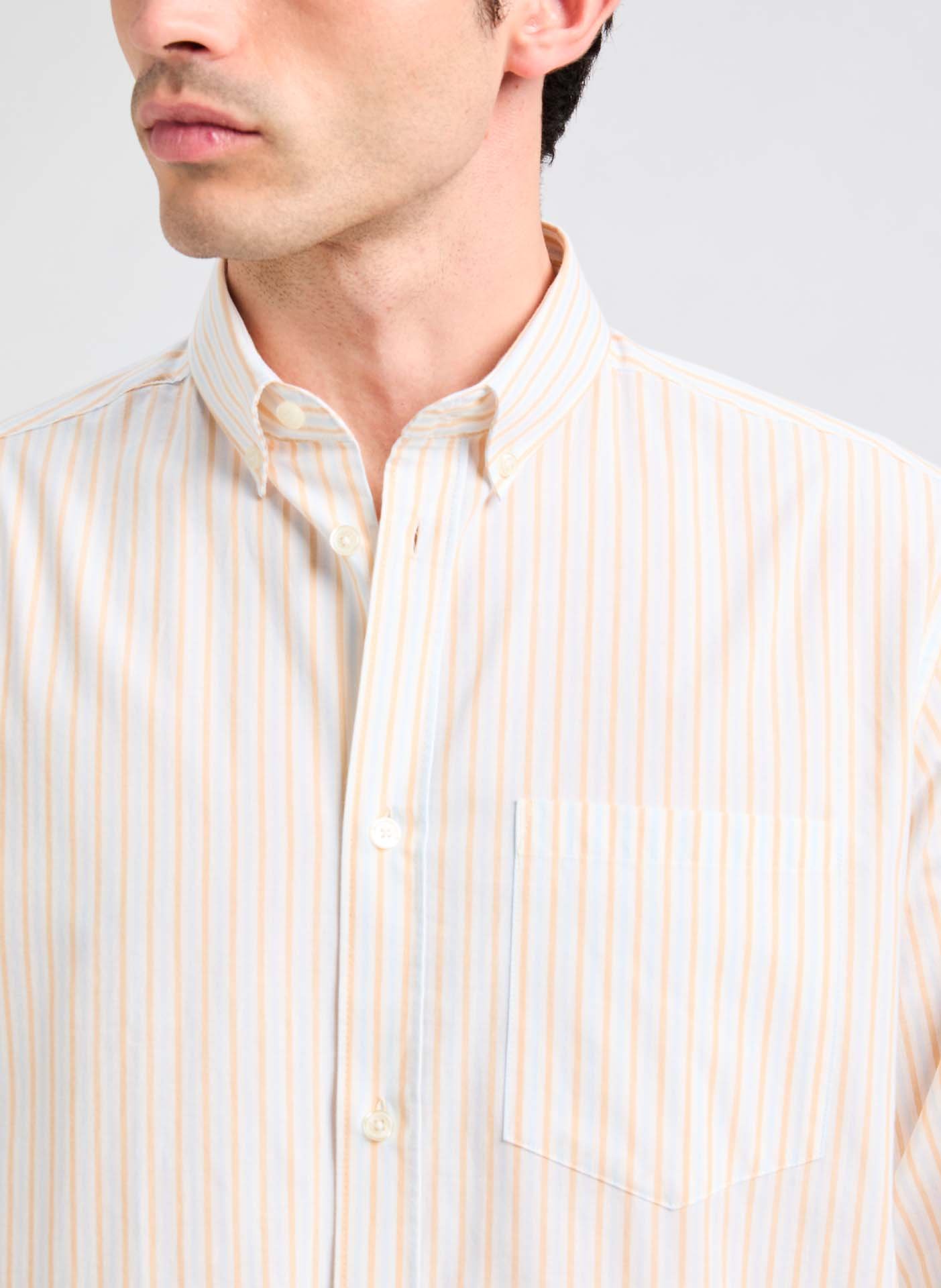 Chemise rayée Fomelos Bleu