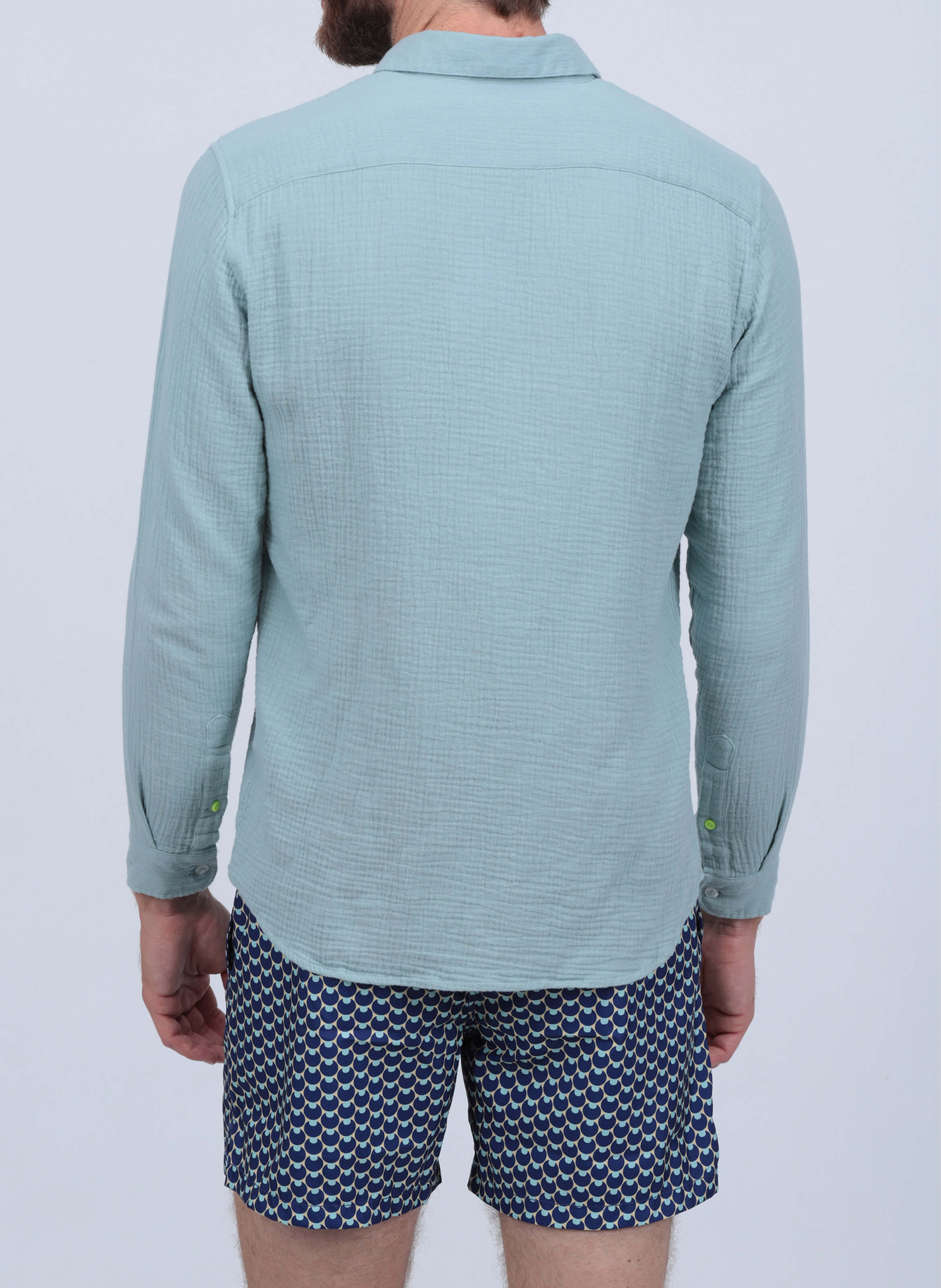 Chemise  en gaze de coton GILI'S Bleu