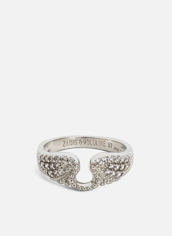 Bague argentée rock Gris by ZADIG&VOLTAIRE ZADIG&VOLTAIRE Bague argentée rock Gris