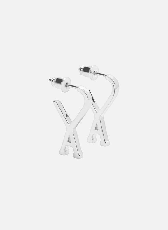 Petites créoles ami de coeur unisexe Argent by AMI PARIS AMI PARIS Petites créoles ami de coeur unisexe Argent