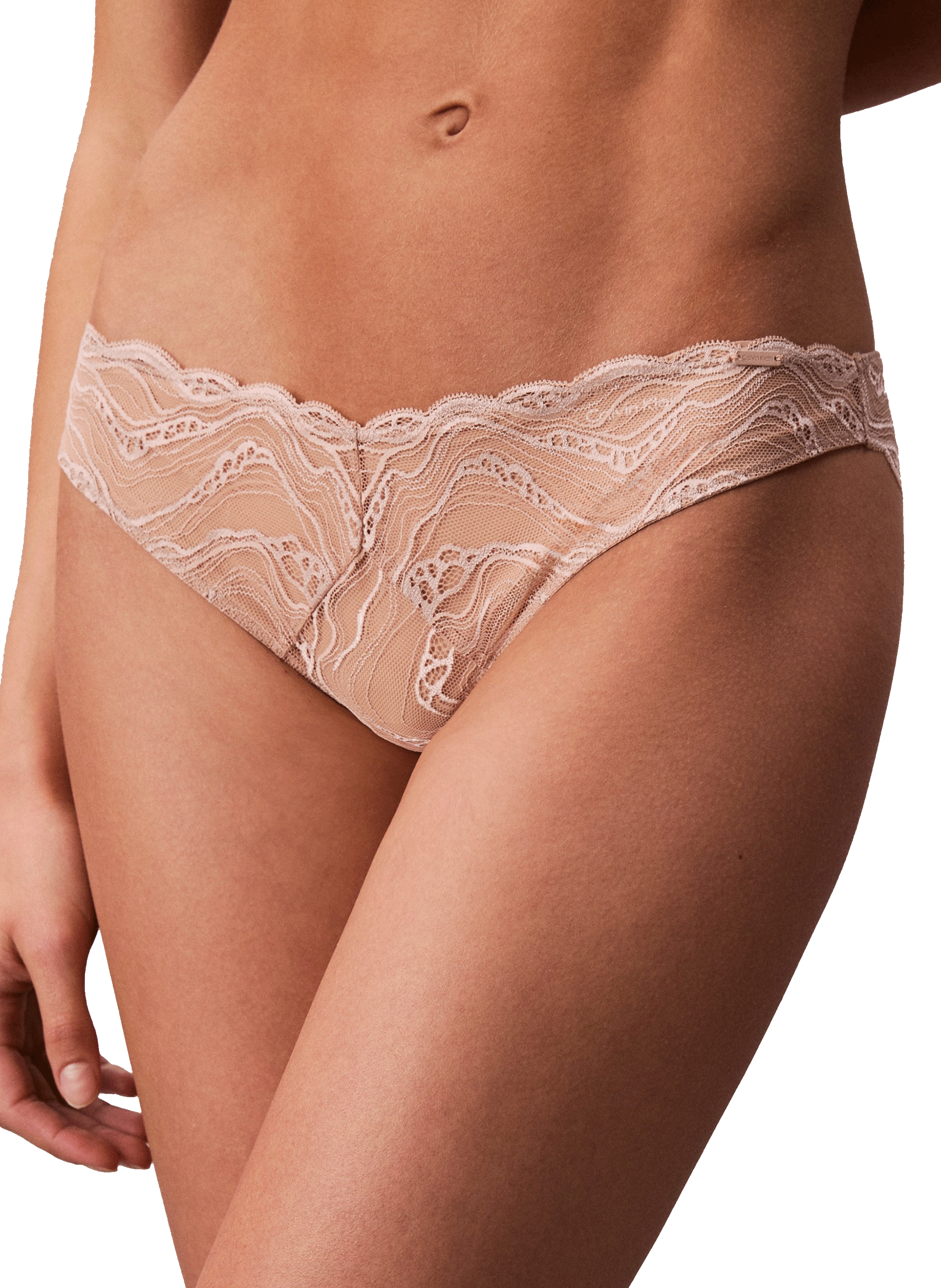 Lace briefs CALVIN KLEIN Beige