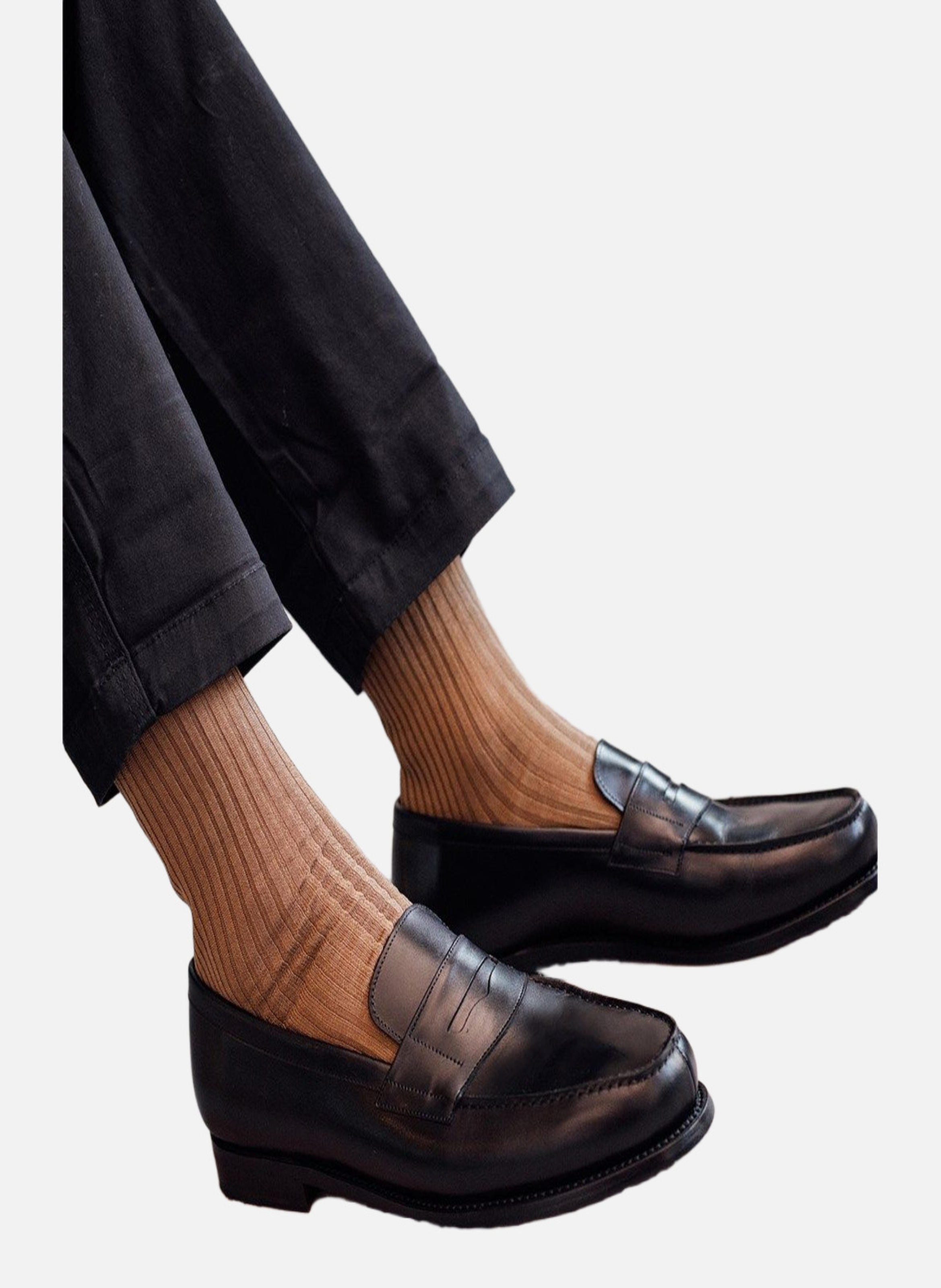 Mocassins cuir college 1986 FINSBURY Noir