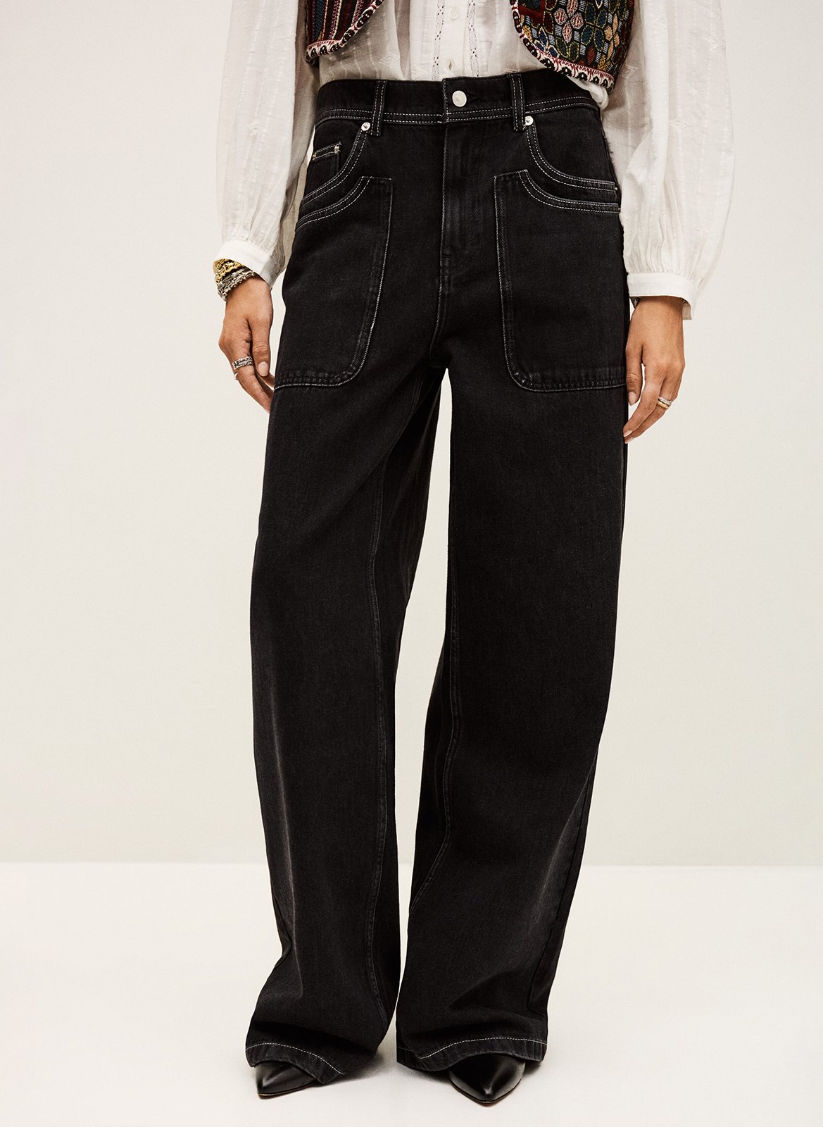 Jean large noel BA&SH Noir