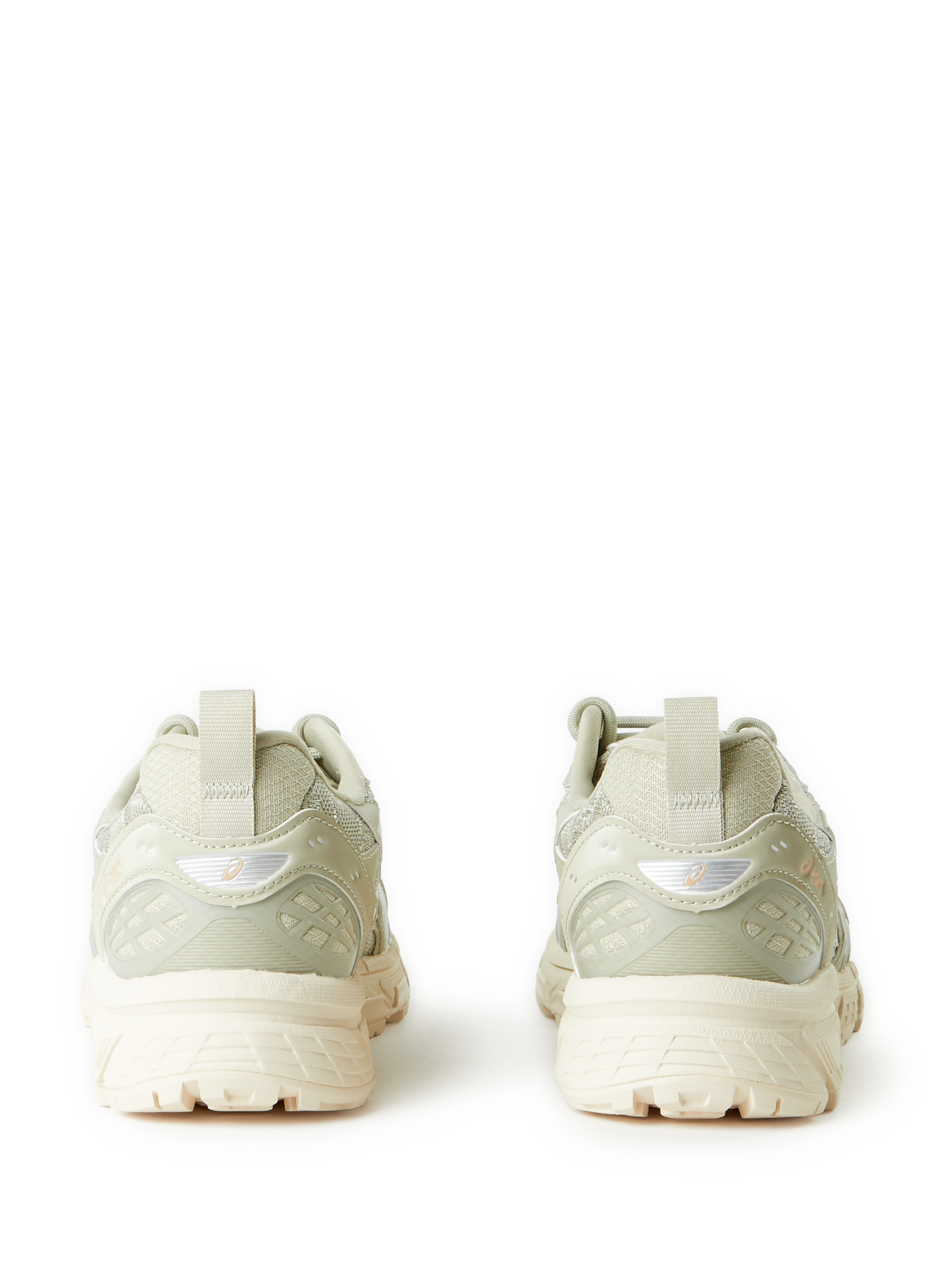 Mixed leather sneakers ASICS Grey