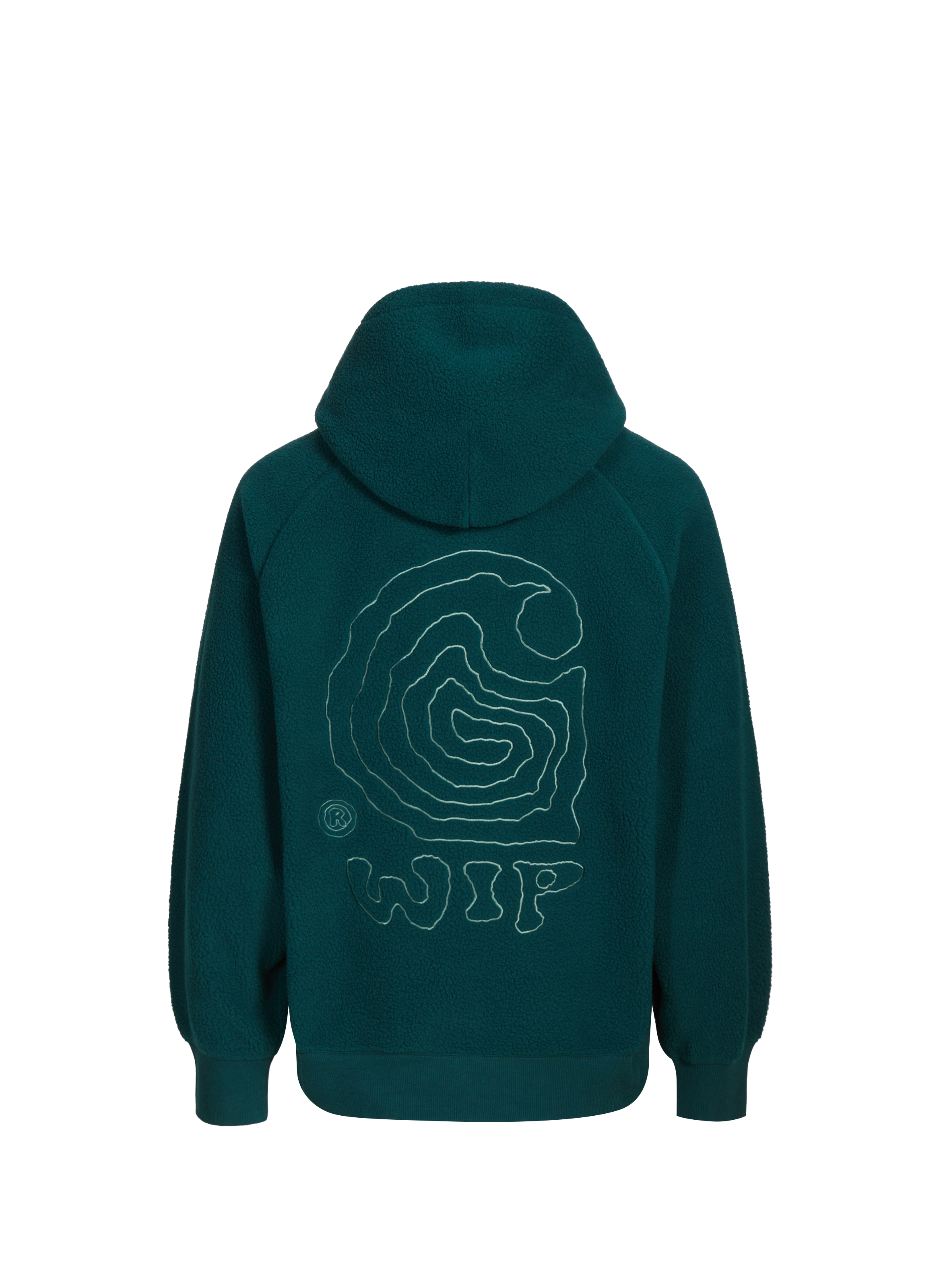 Oversized fleece hoodie CARHARTT WIP Green