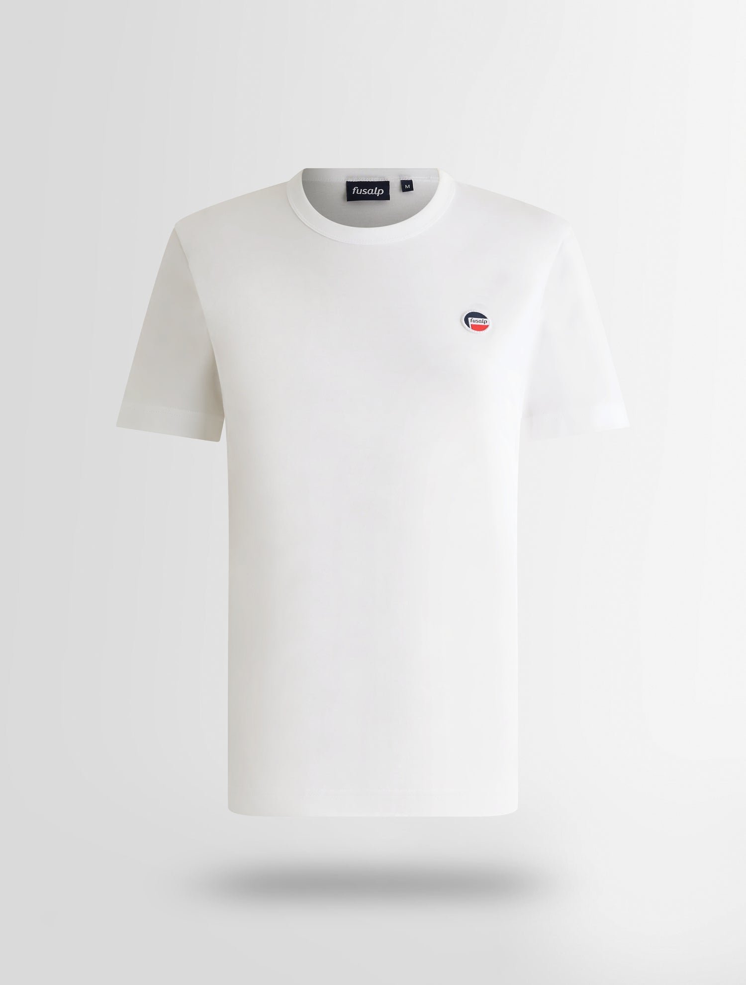 T-shirt manches courtes talixe col rond coupe regular FUSALP Blanc