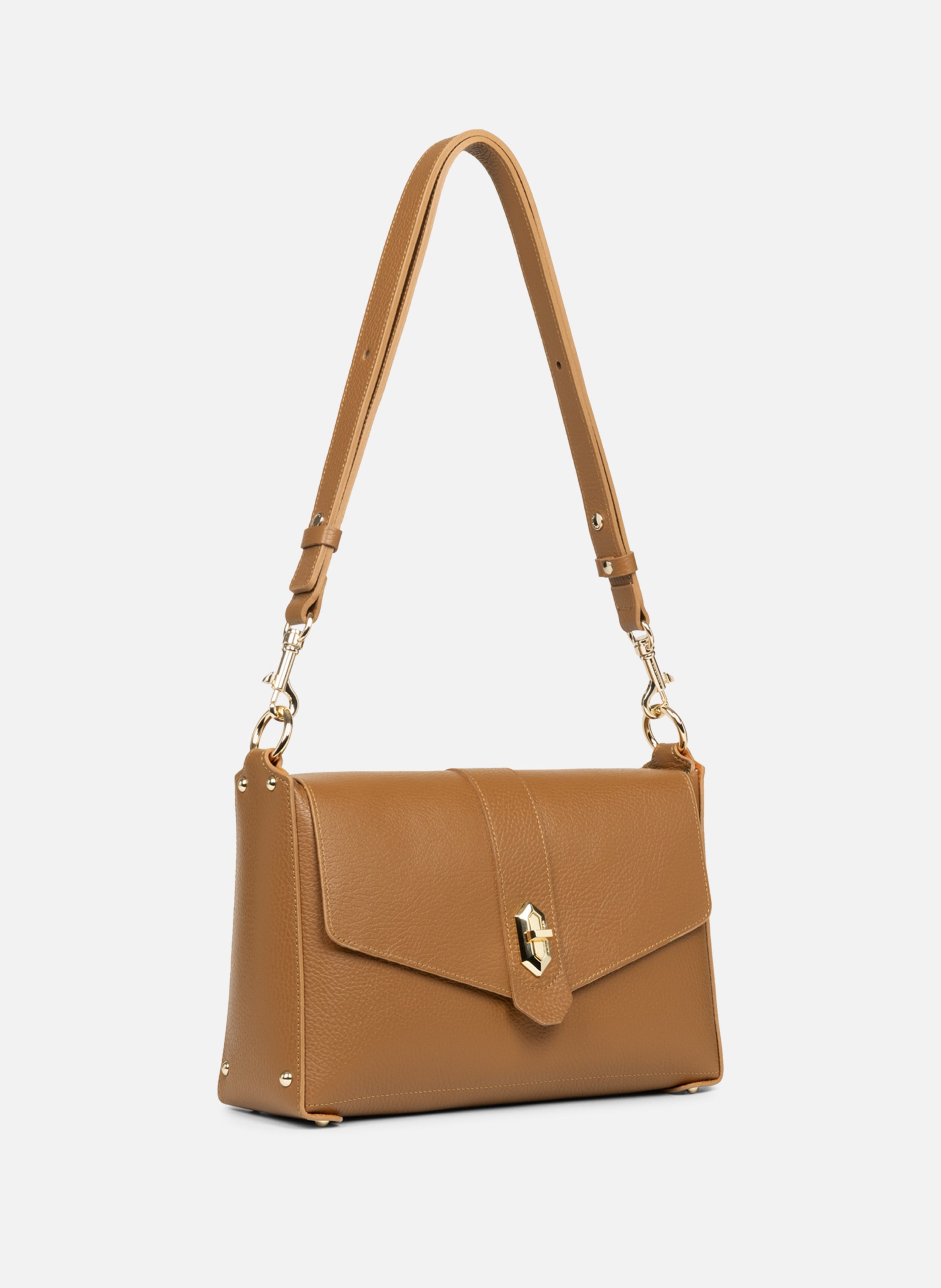 M crossbody bag - Top Double Brown