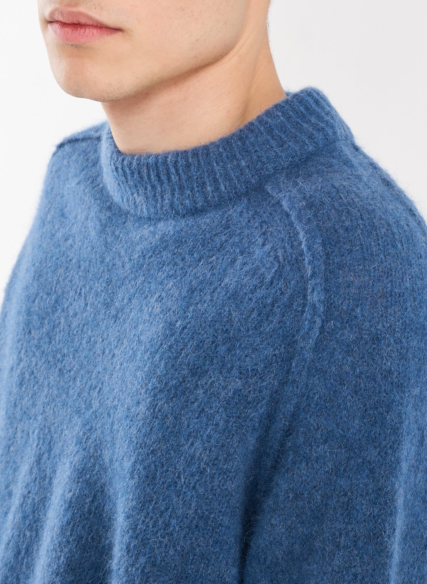 Oversized Tyler mixed wool sweater A.P.C. Blue