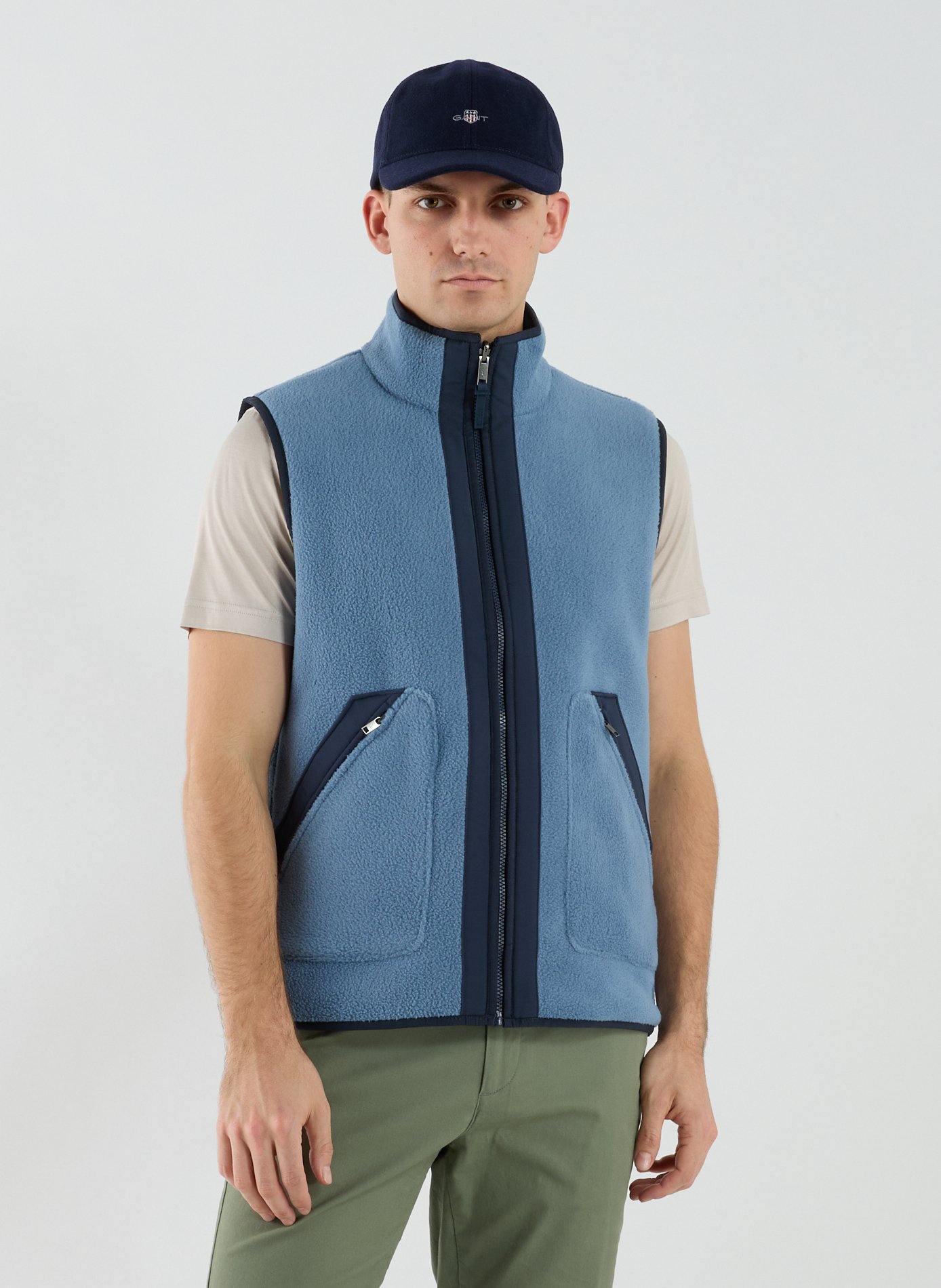 Reversible sherpa sleeveless jacket T-KIT. AIGLE Blue