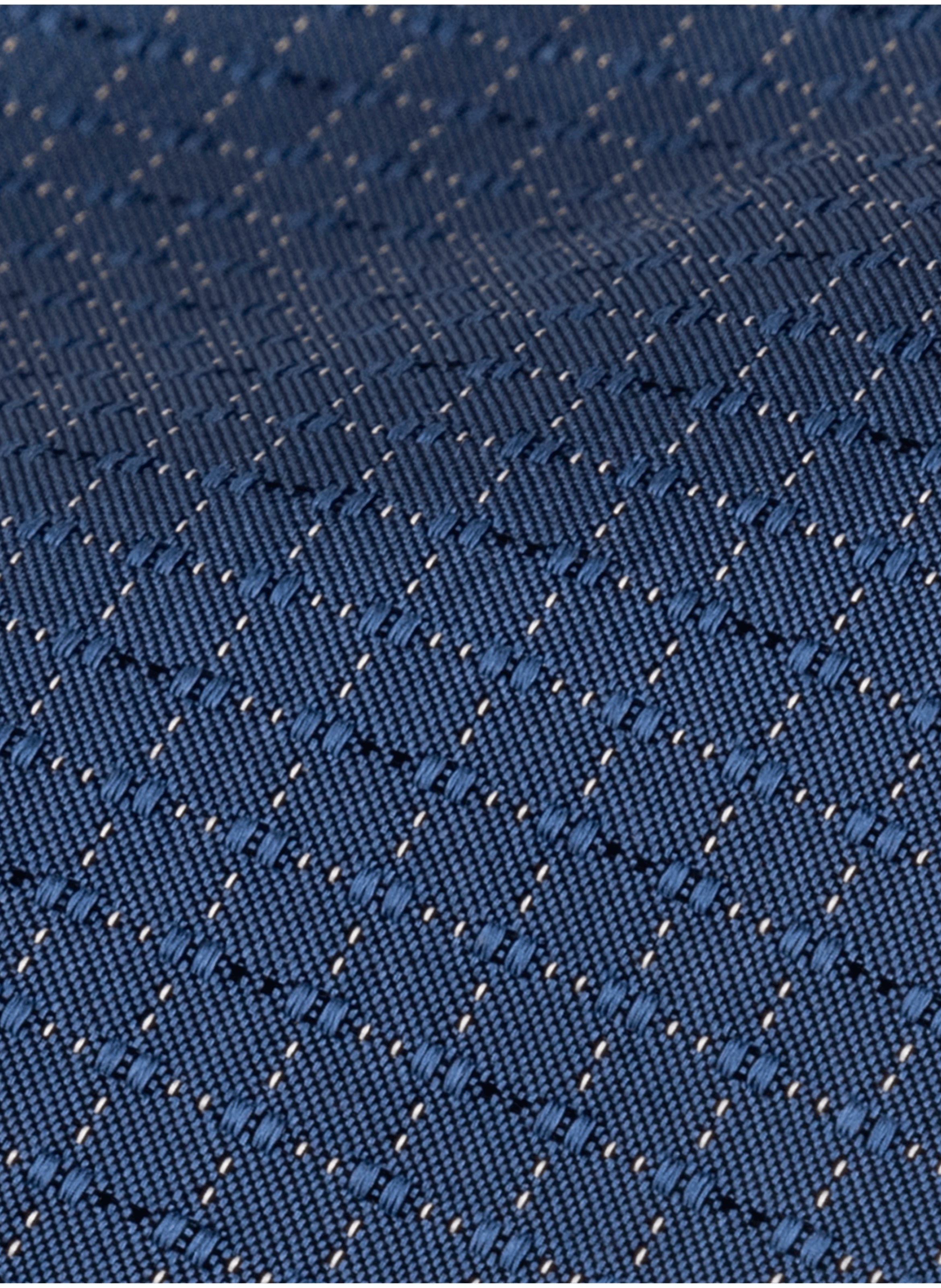 Cravate classique jacquard en soie CALVIN KLEIN Bleu