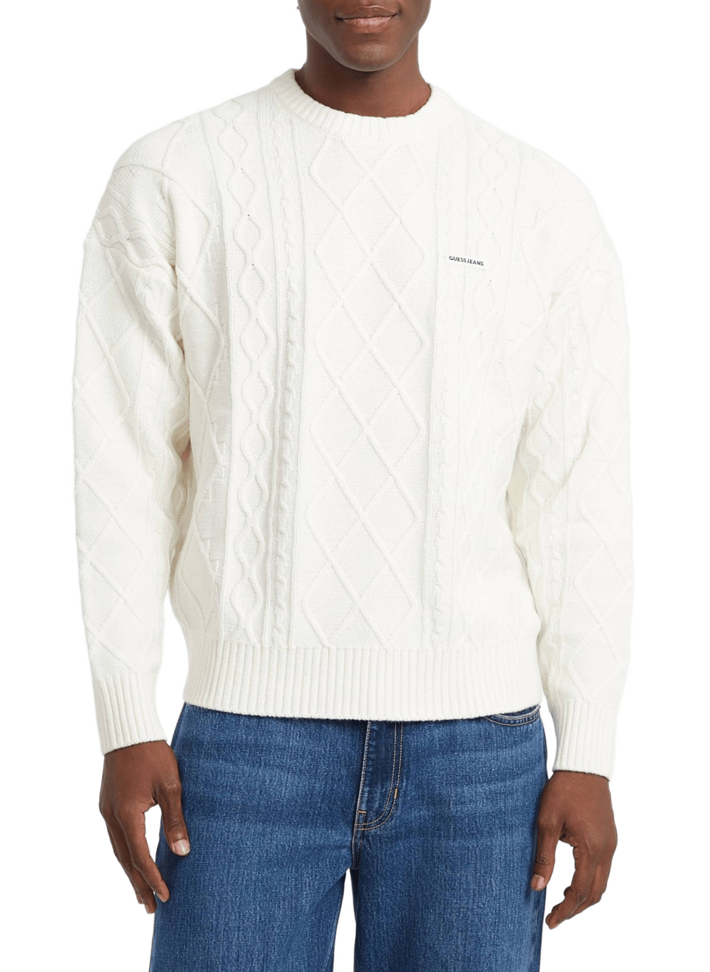 Cotton-blend jumper GUESS Beige