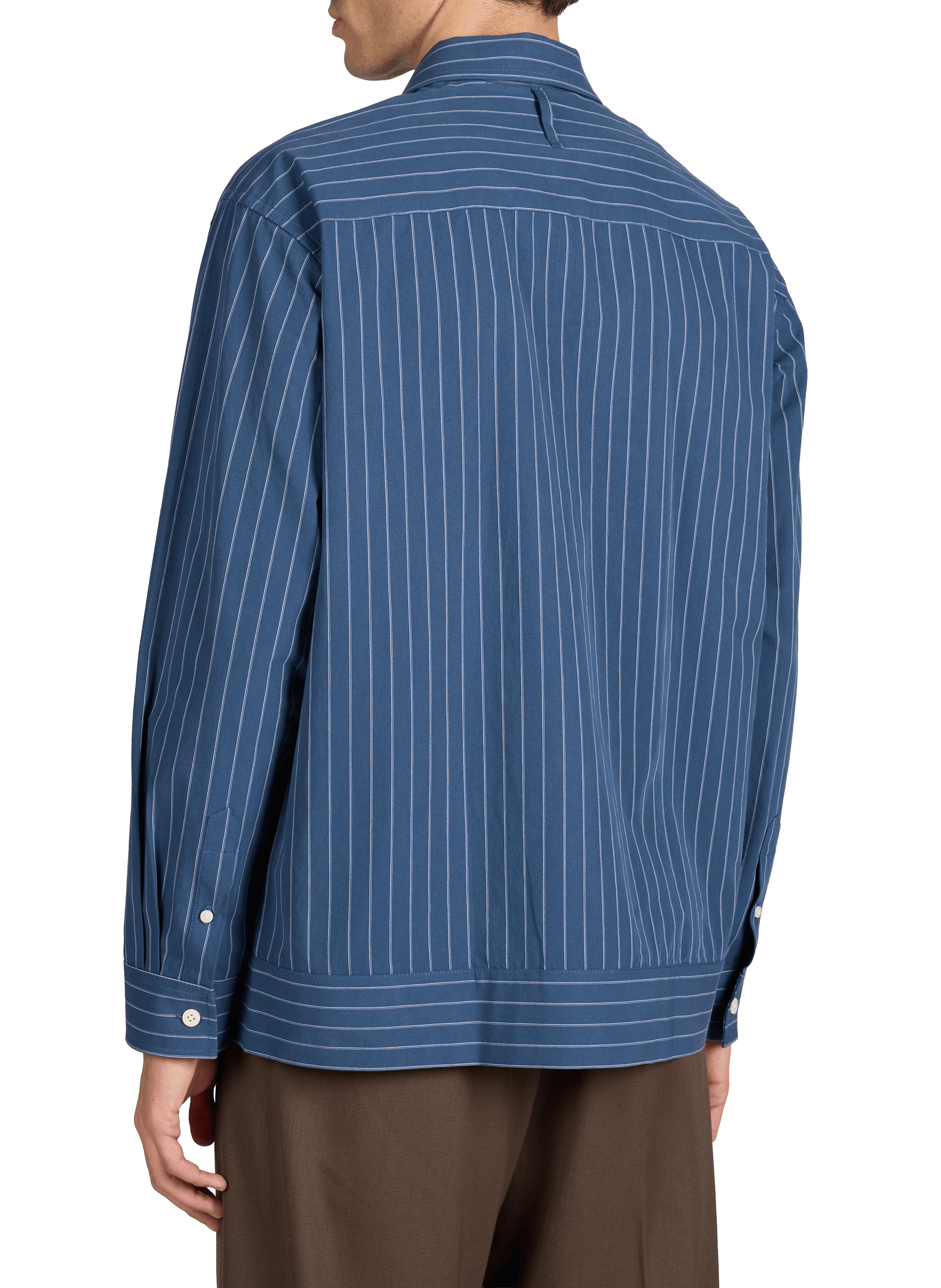 Striped cotton Shirt NN.07 Blue