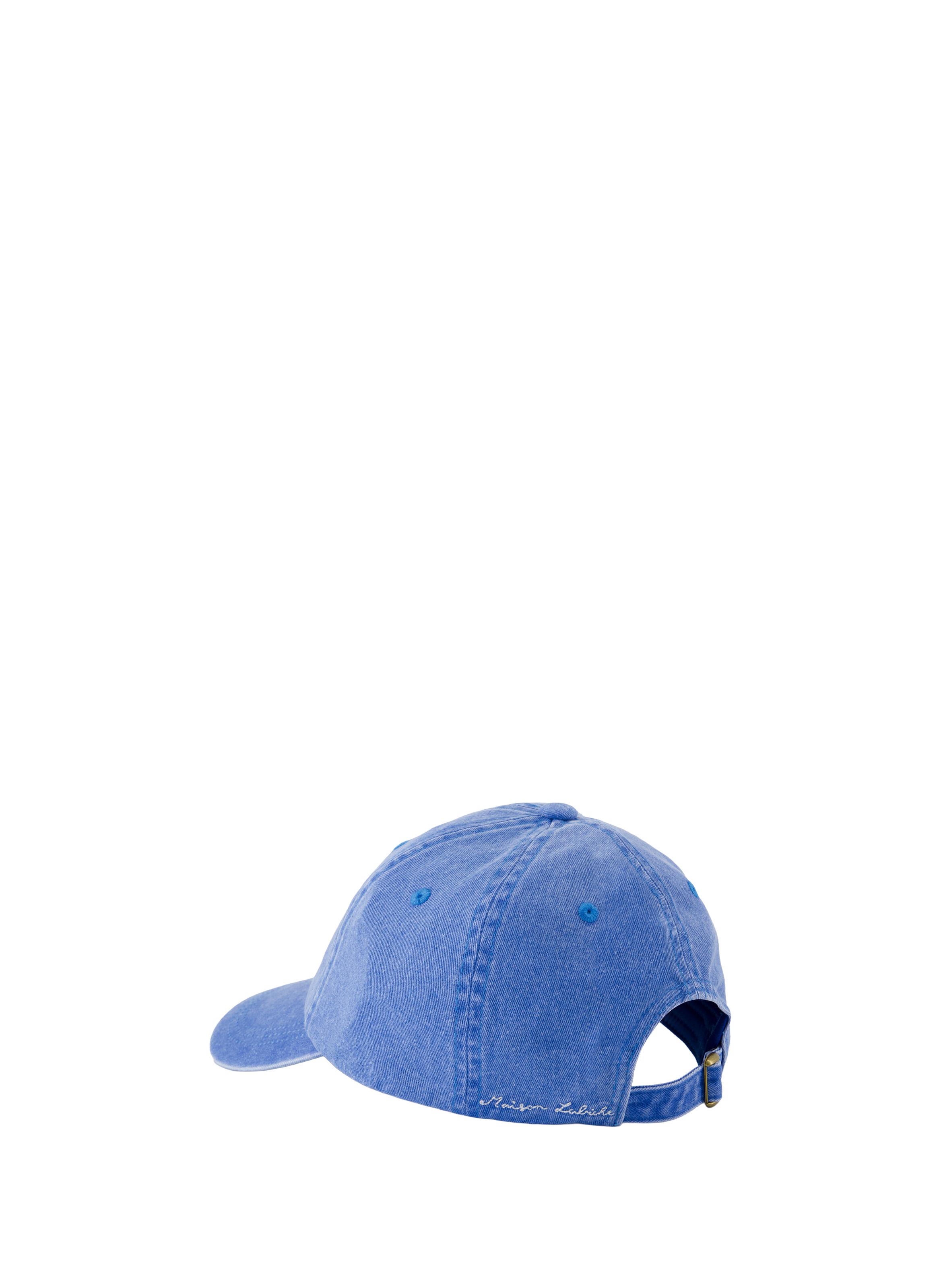 Embroidered La Mer cotton cap MAISON LABICHE Blue