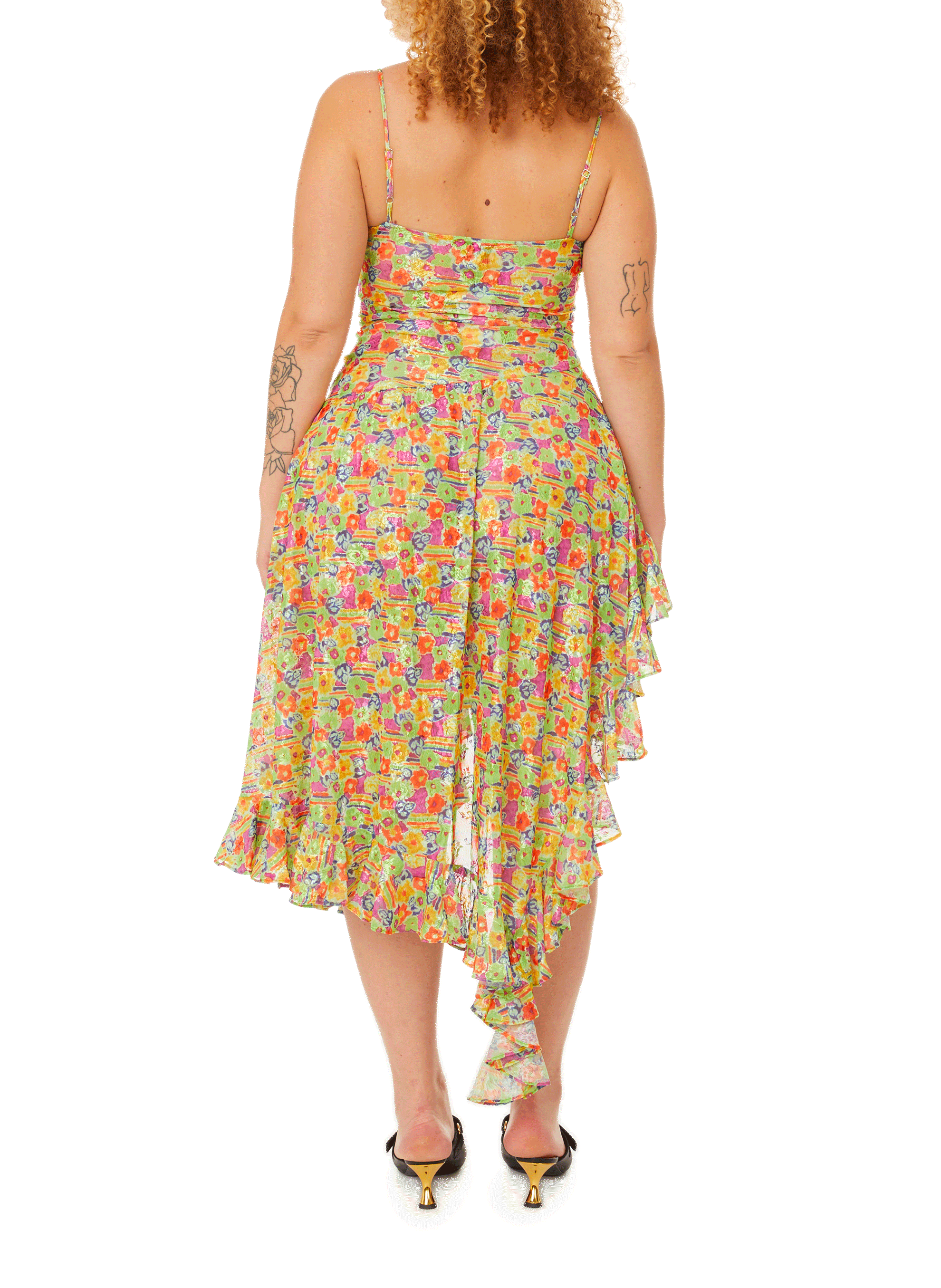 Robe asymétrique Florist COLLINA STRADA Multicolore