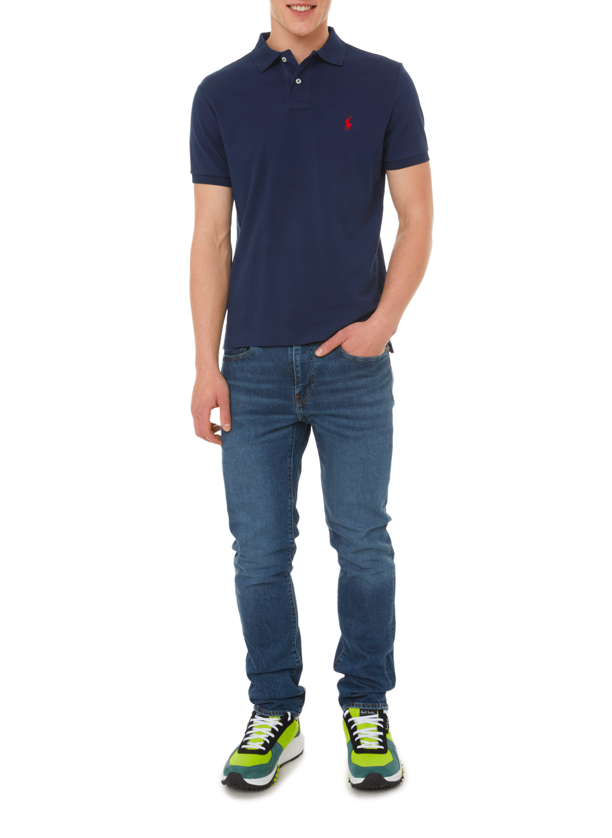 Cotton piqué polo shirt POLO RALPH LAUREN Blue