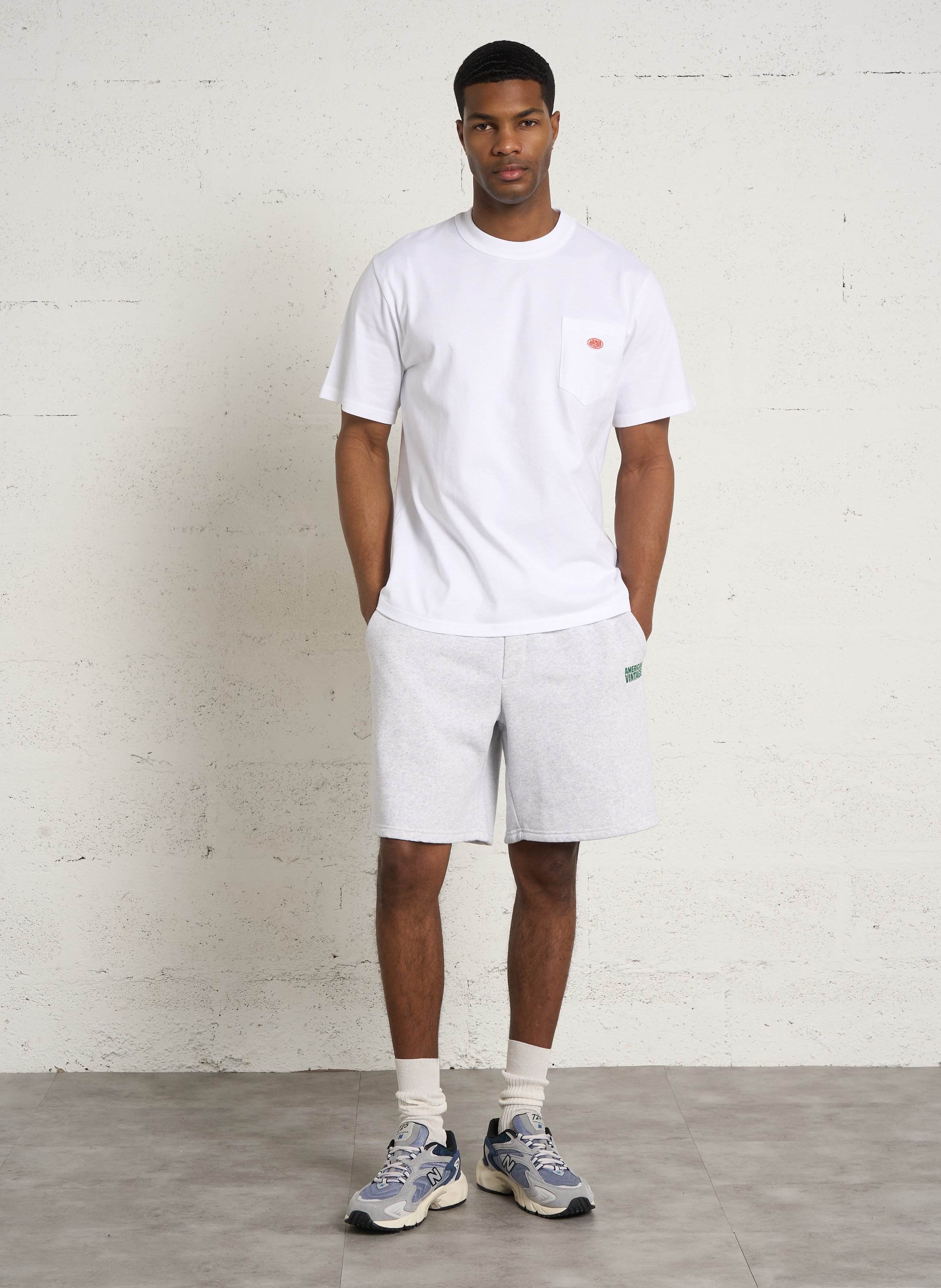 Tee-shirt droit en coton bio heritage ARMOR-LUX Blanc