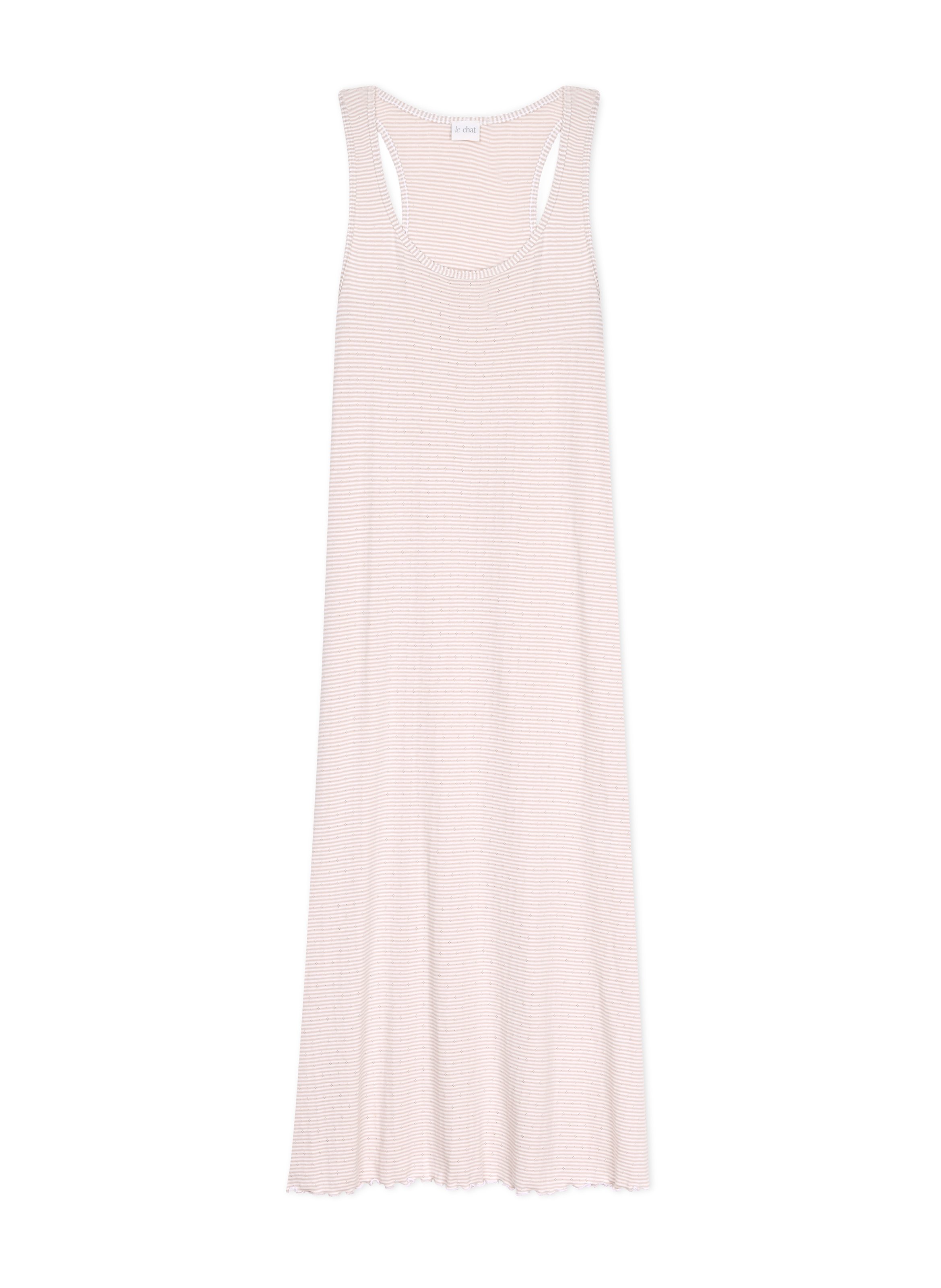 Chemise de nuit longue en coton matcha 217 LE CHAT Multicolore