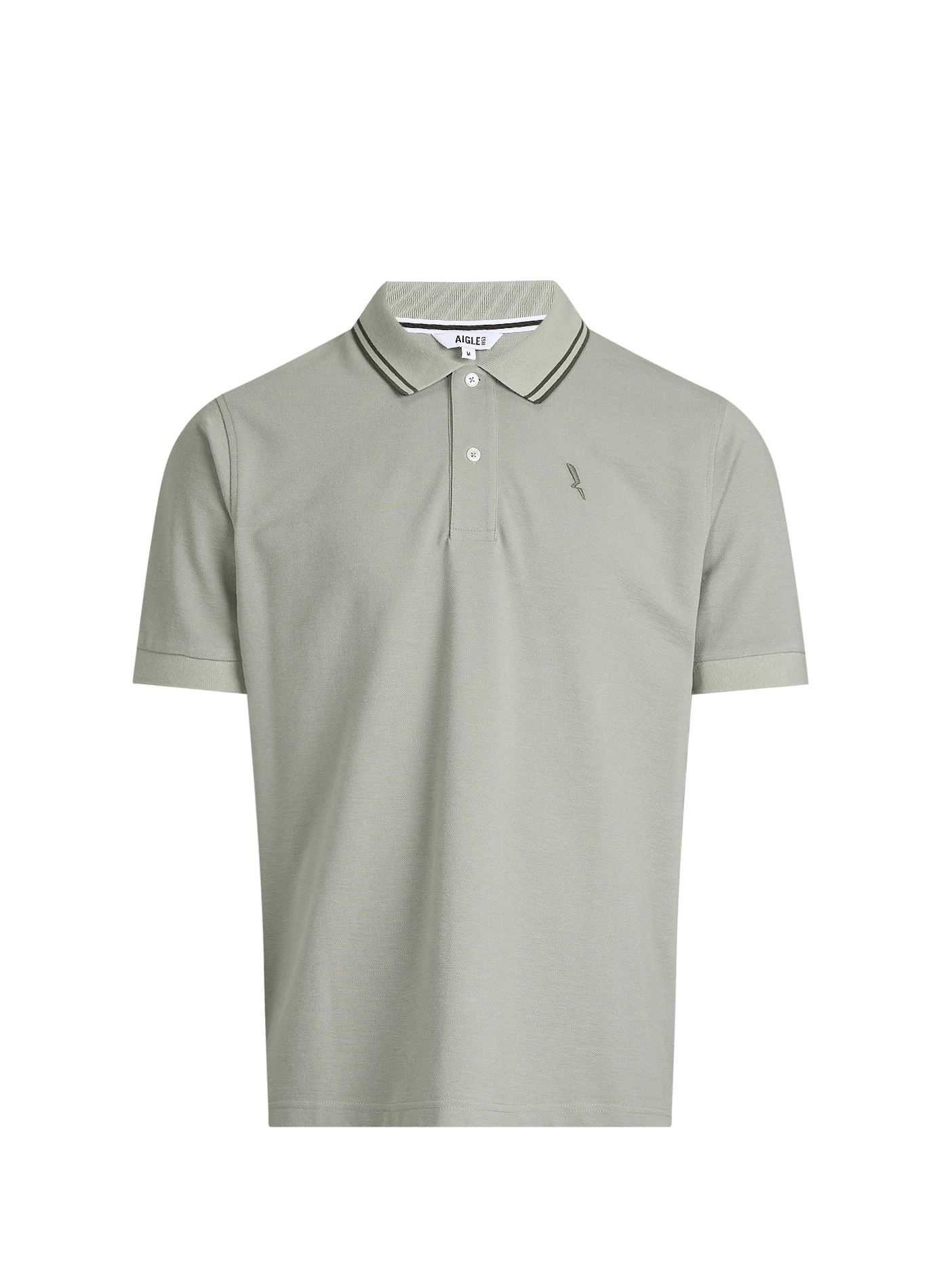 Short-sleeved polo shirt in blended cotton AIGLE Green
