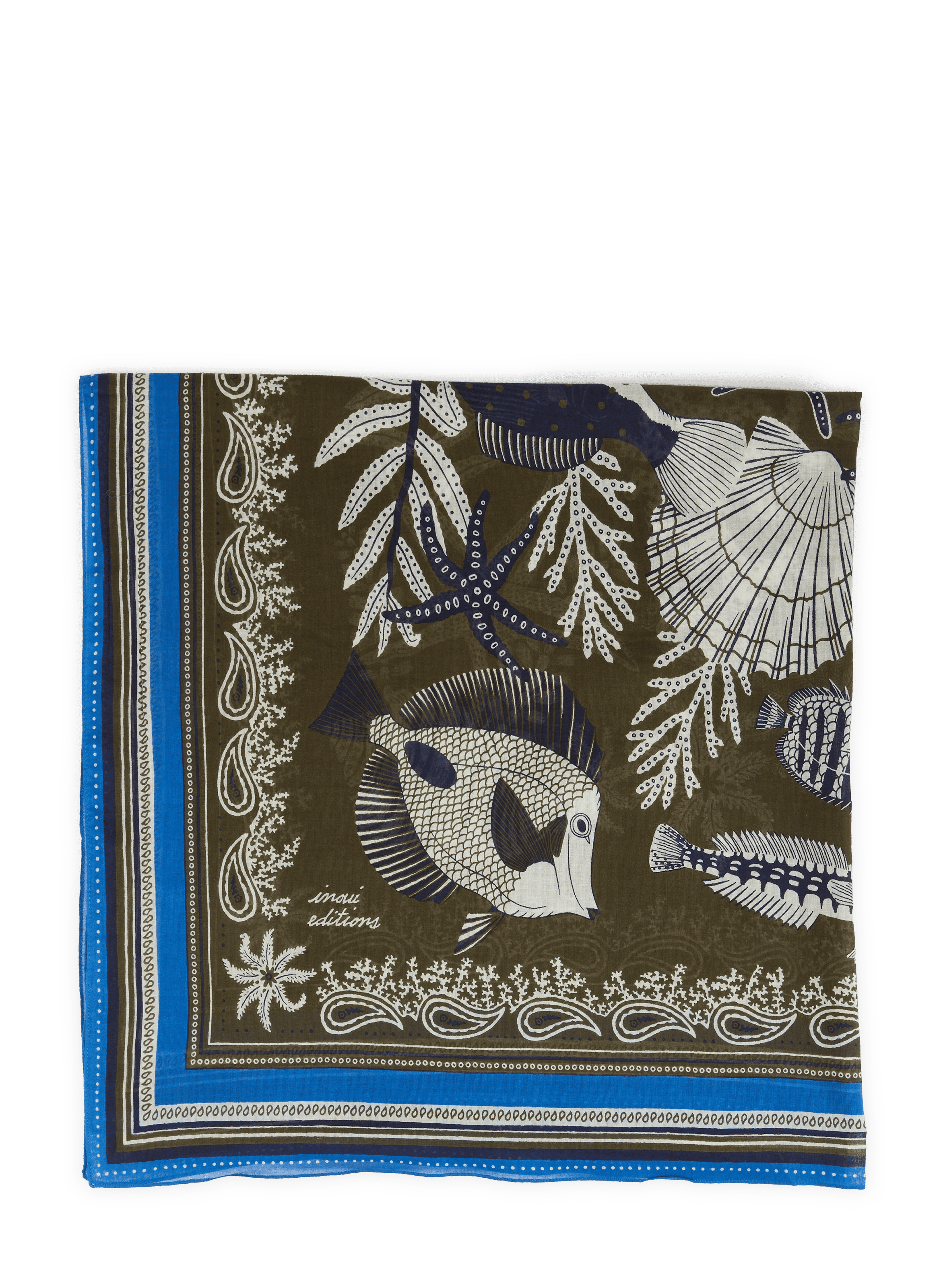 Neptune cotton scarf INOUITOOSH Khaki