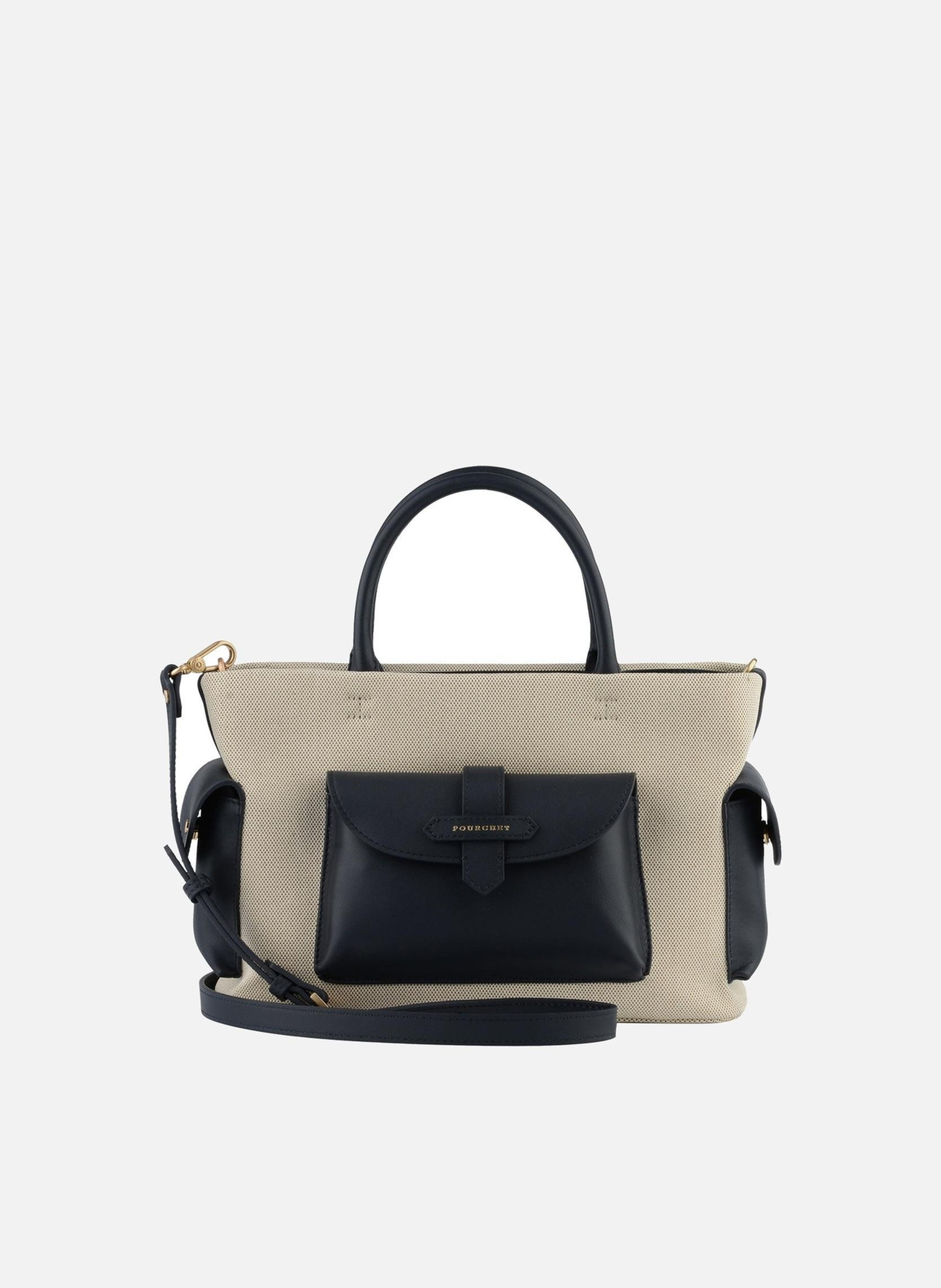 Reporter coton | sac à main POURCHET Bleu