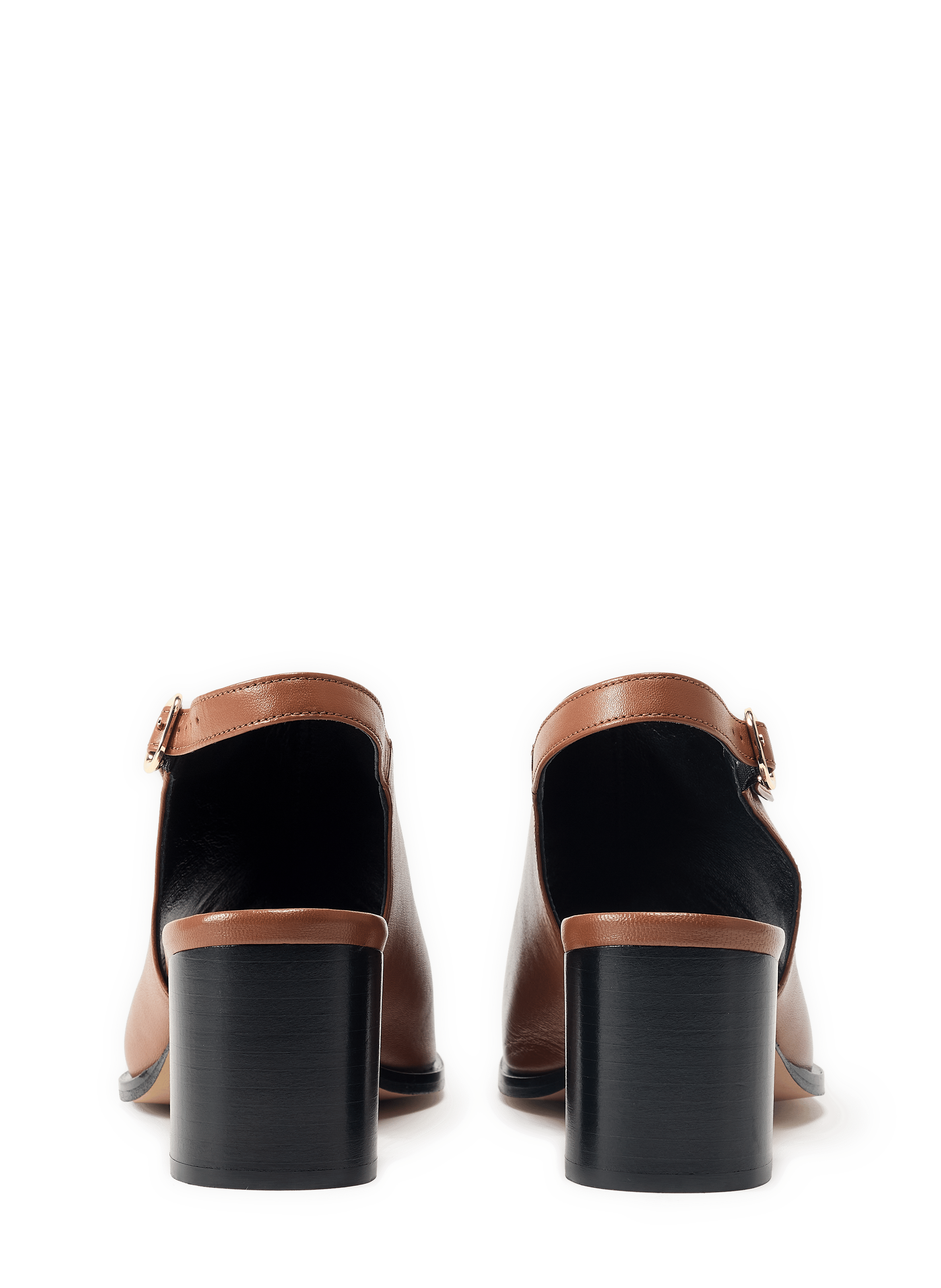 Sandales à talon Angèle en cuir MAISON TOUFET Marron