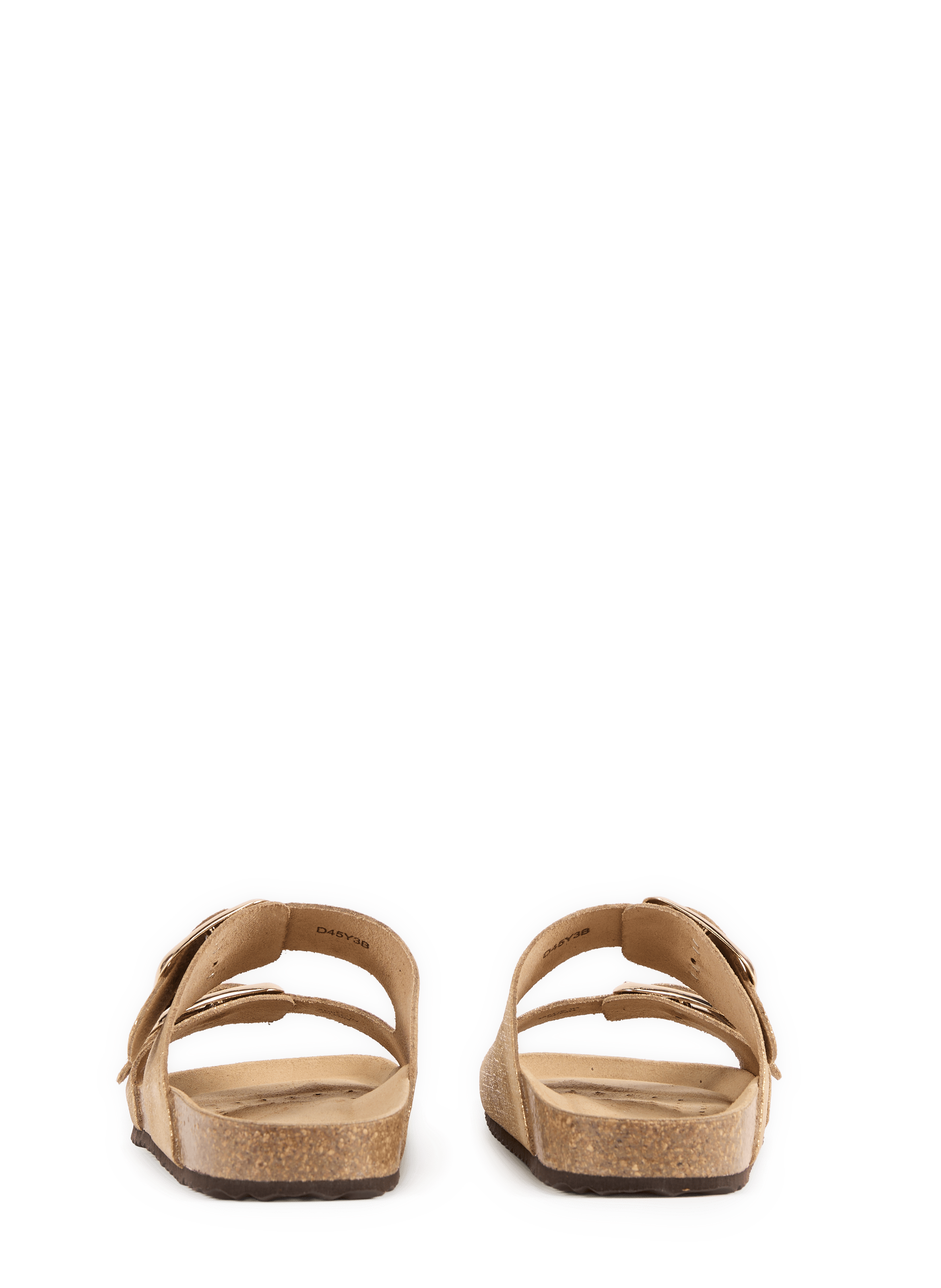 Mules plates Brionia R en cuir GEOX Doré