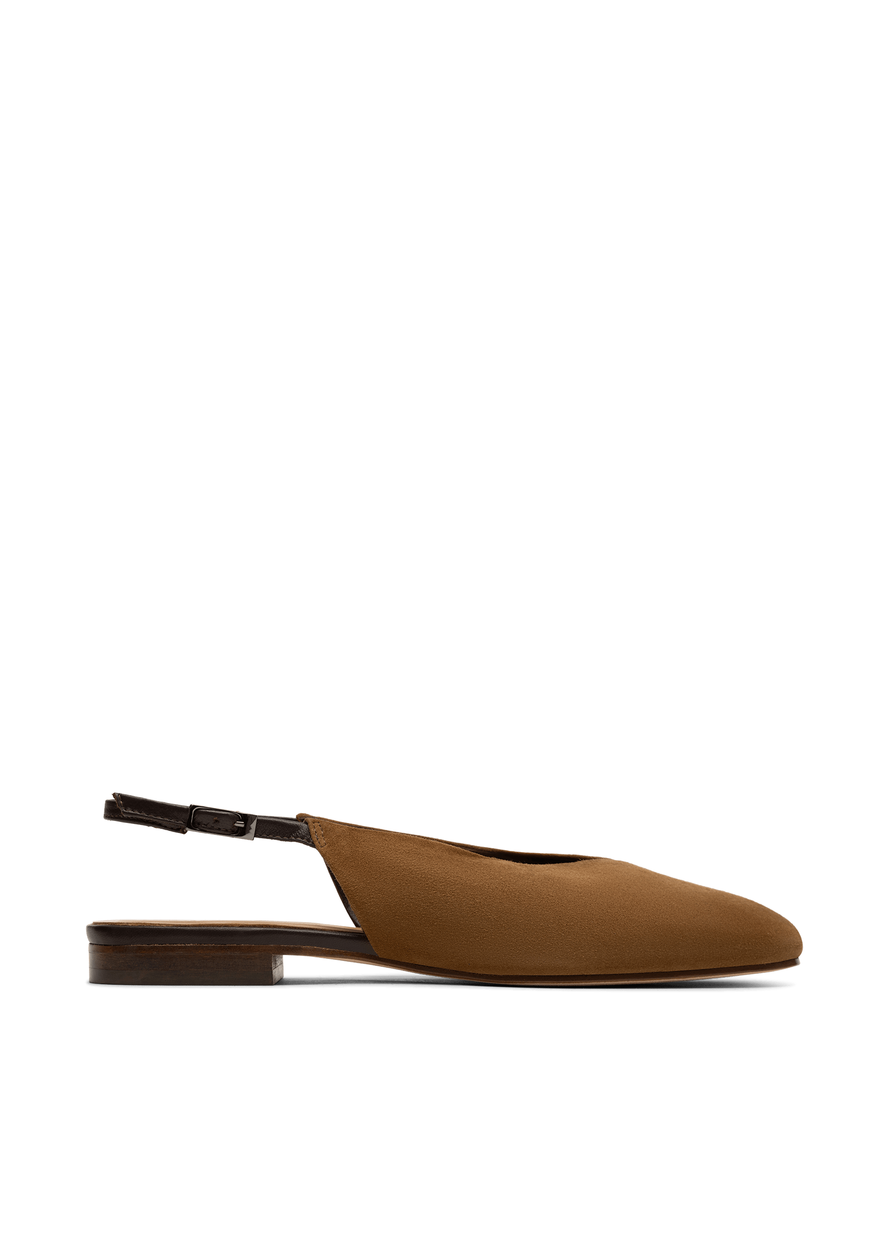Ballerines donata en chevre velours PARALLELE Marron