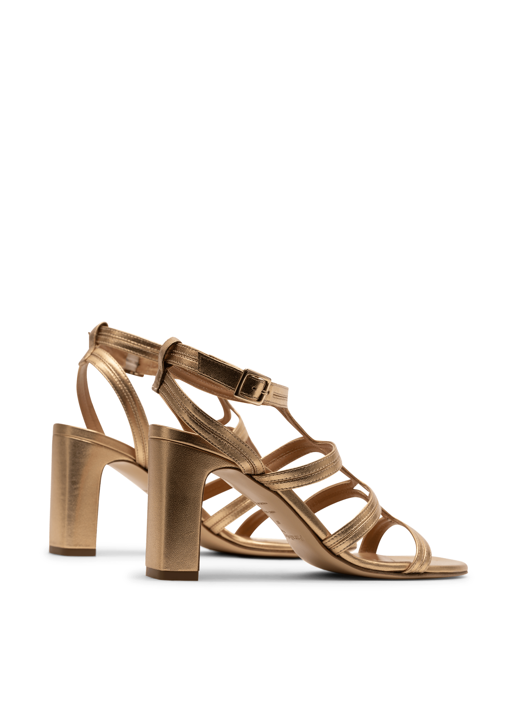Sandales kate en nappa PARALLELE Doré