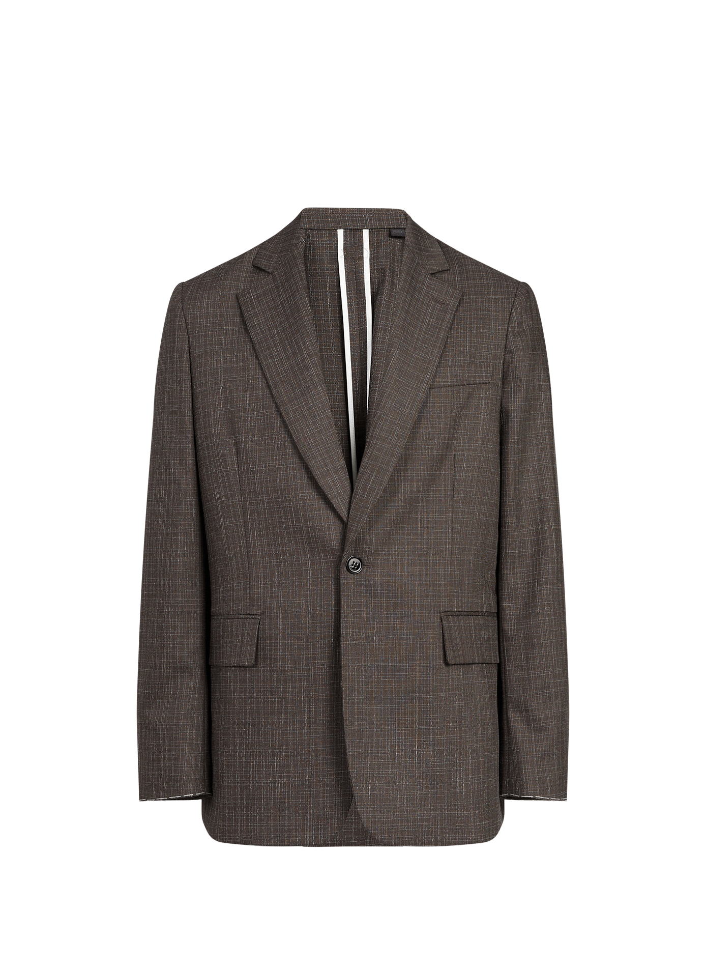 Veste cintrée à col tailleur LACOSTE Marron