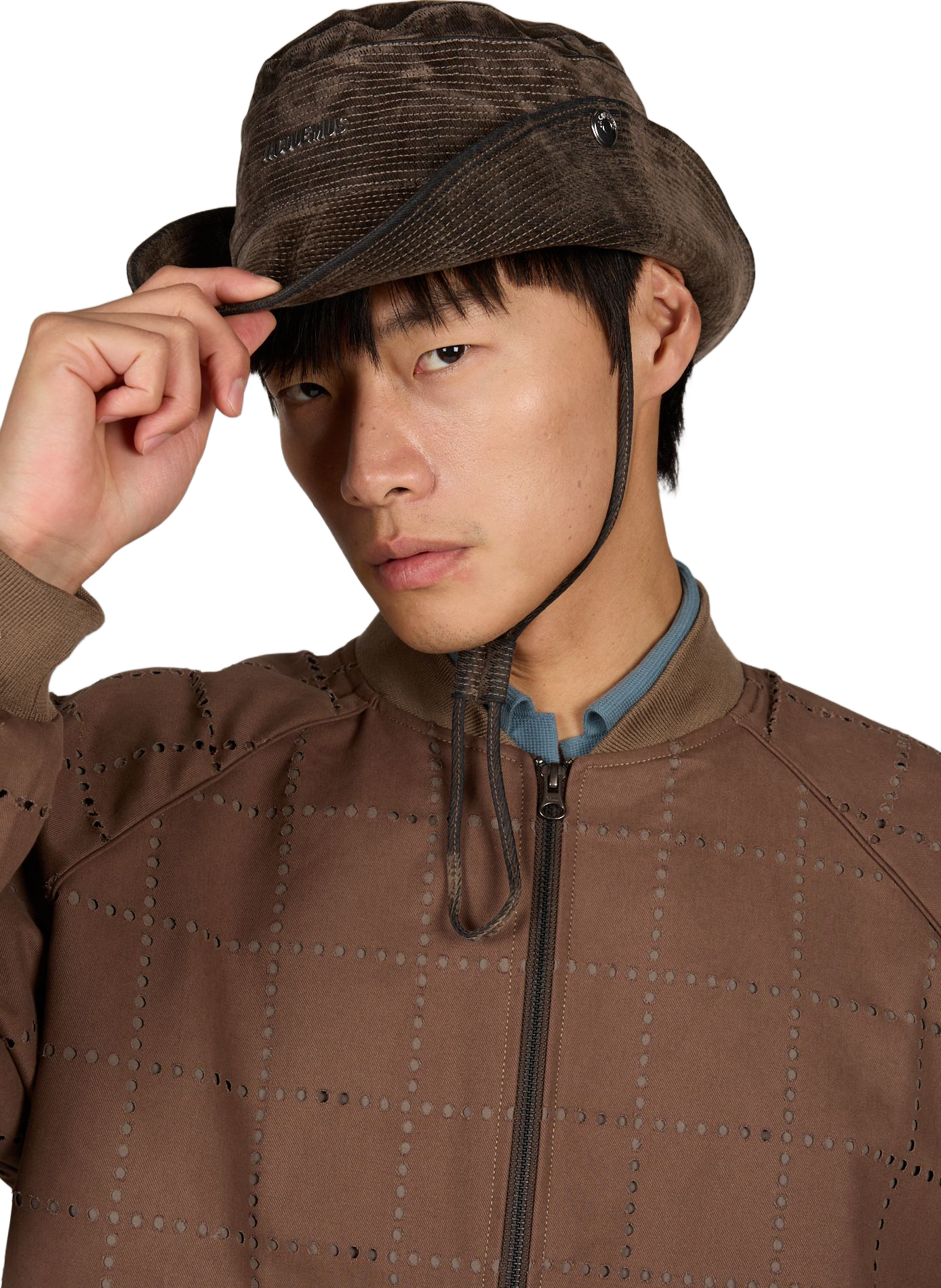 The Bob De-Nîmes cotton velvet JACQUEMUS Khaki