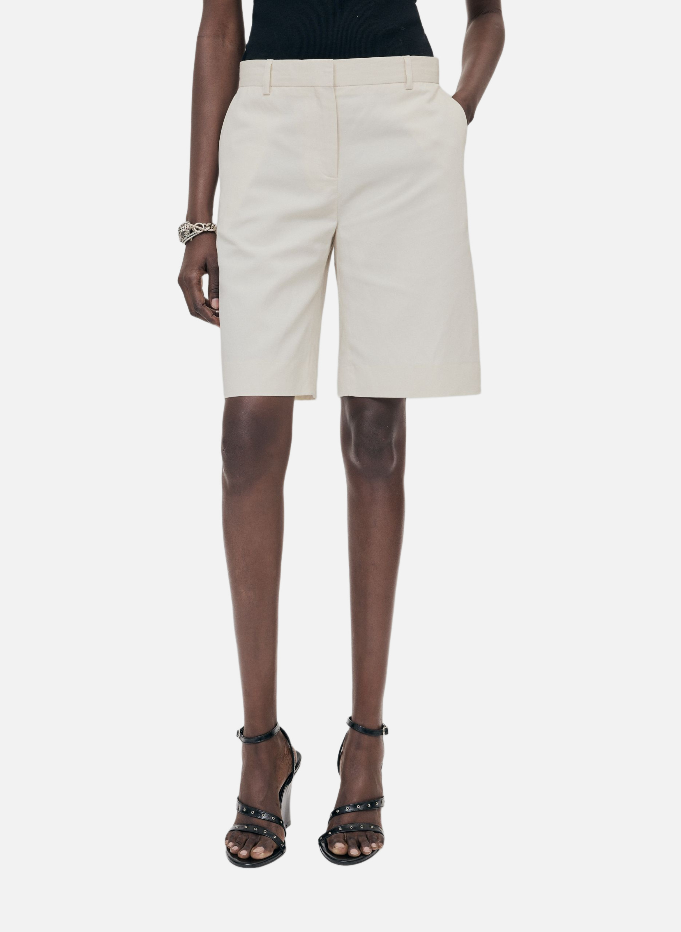 Bermuda en lin et coton THE KOOPLES Beige