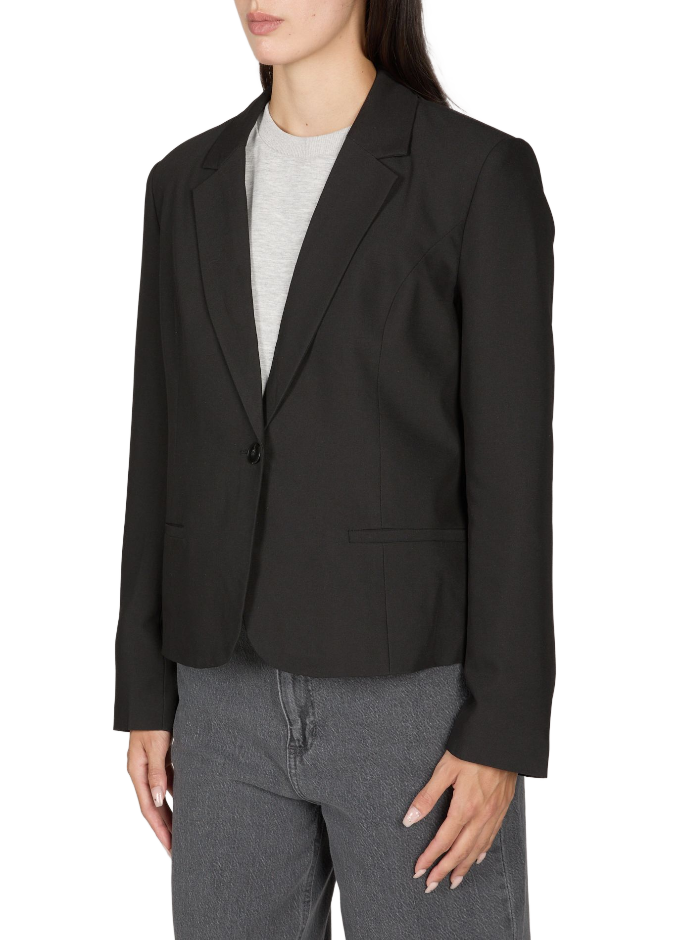Blazer cintré uni VILA Noir