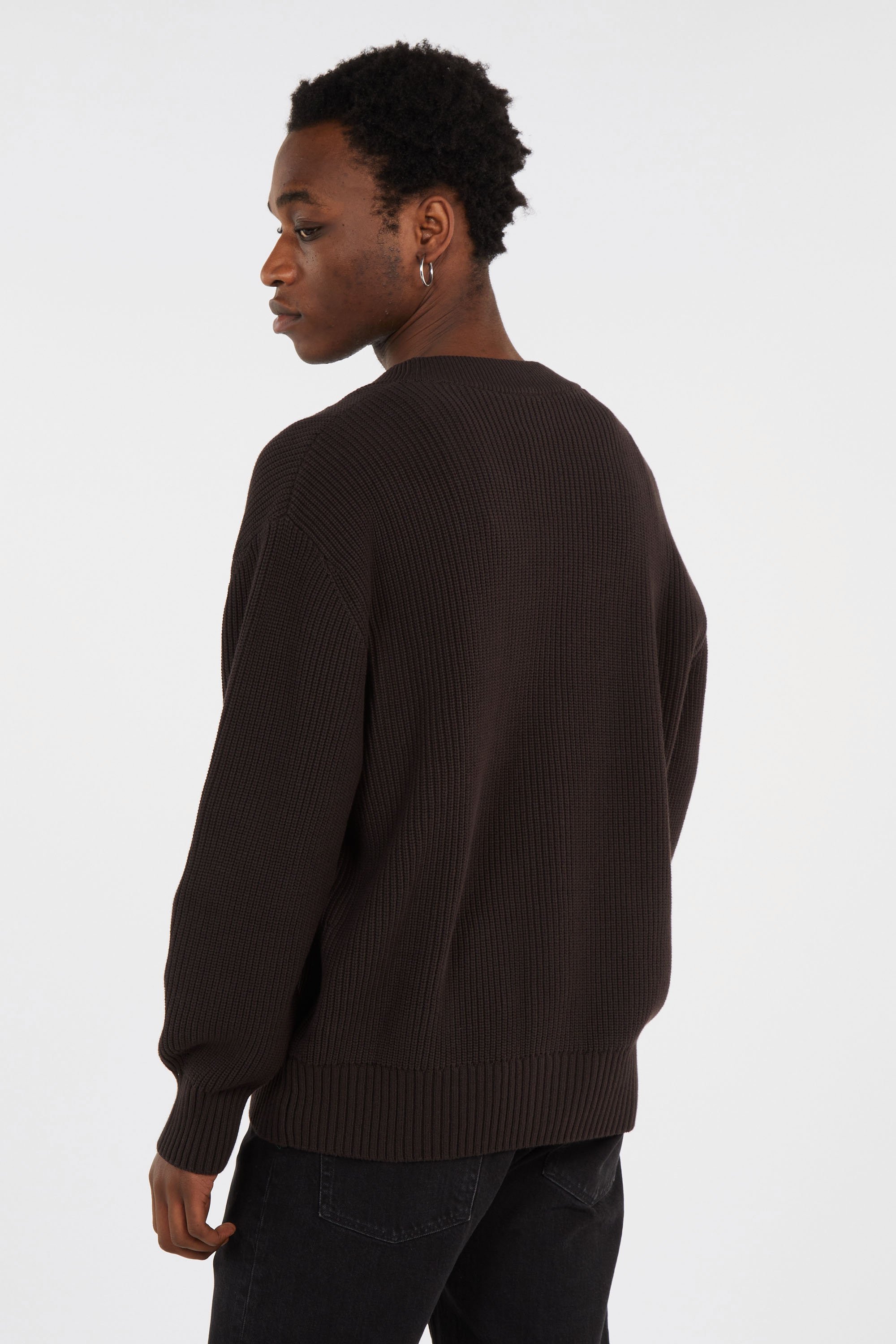 Cardigan tricot LACOSTE Marron
