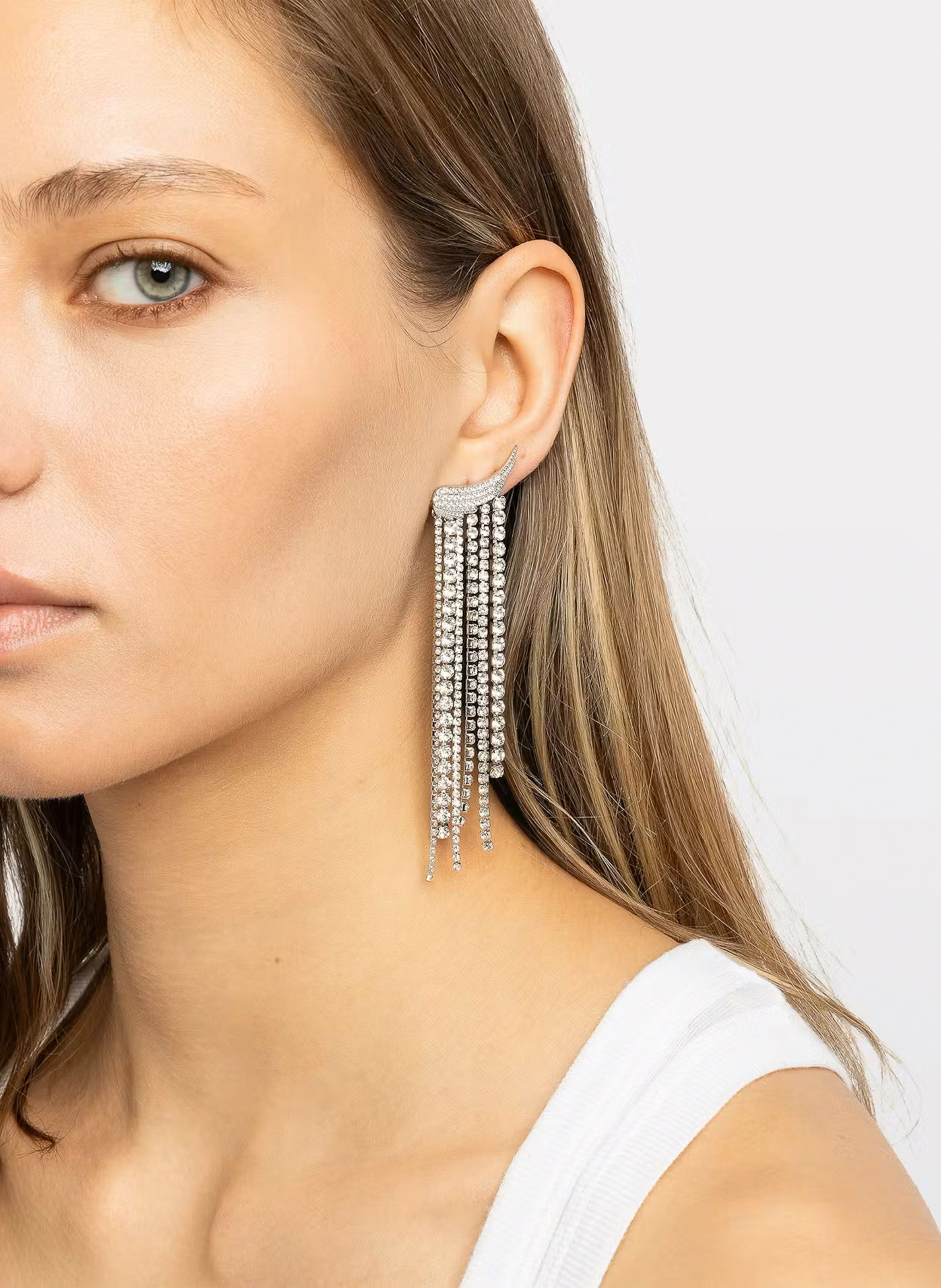 Boucles d'oreilles pendantes rock ZADIG&VOLTAIRE Argent