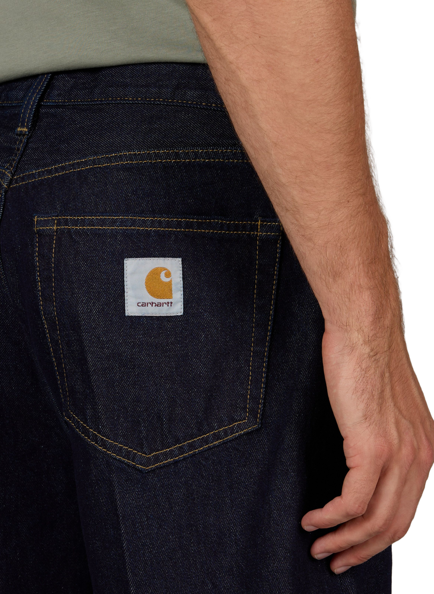 Wide-leg denim shorts CARHARTT WIP Blue
