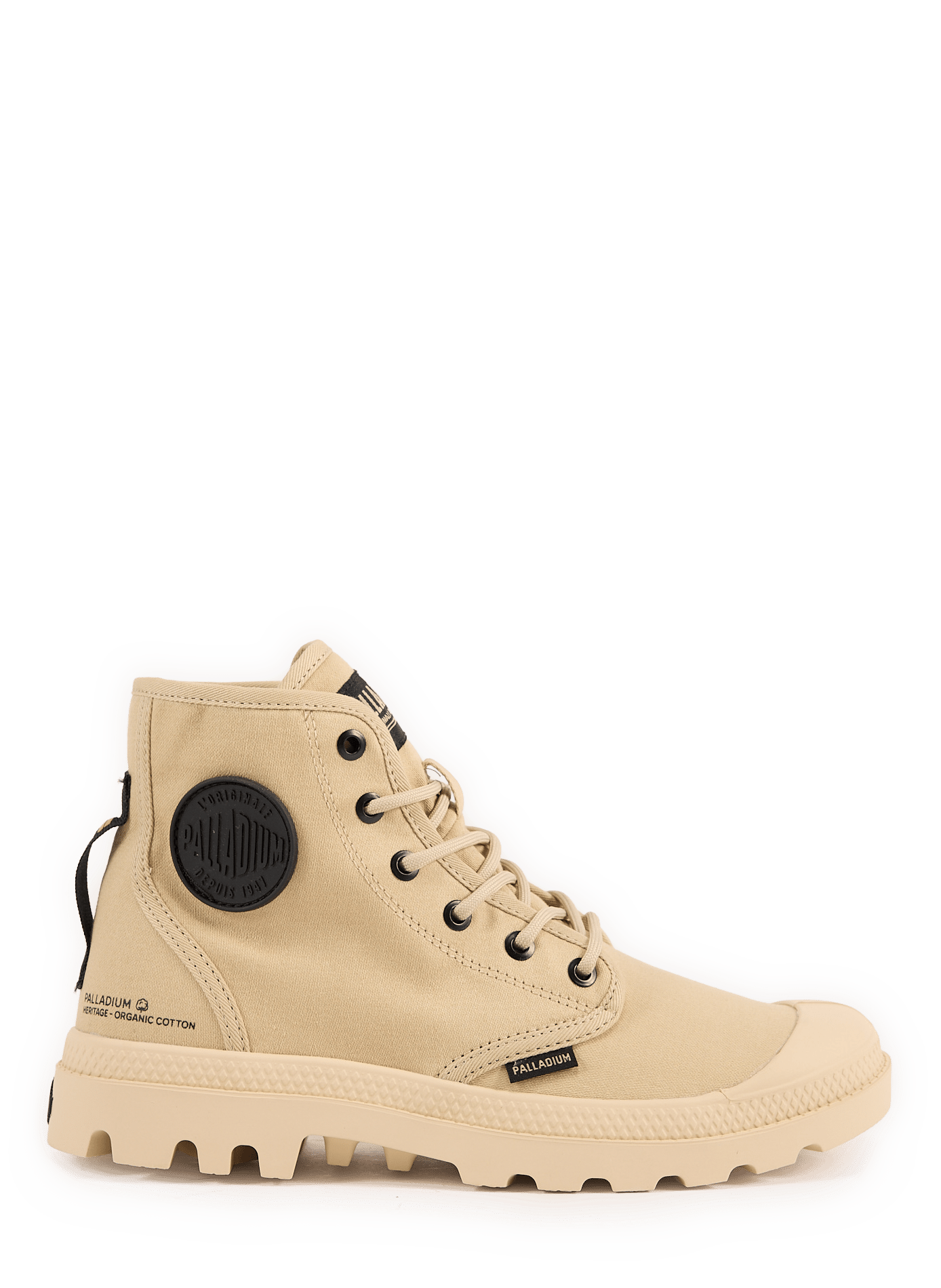 Bottines en coton PALLADIUM Beige