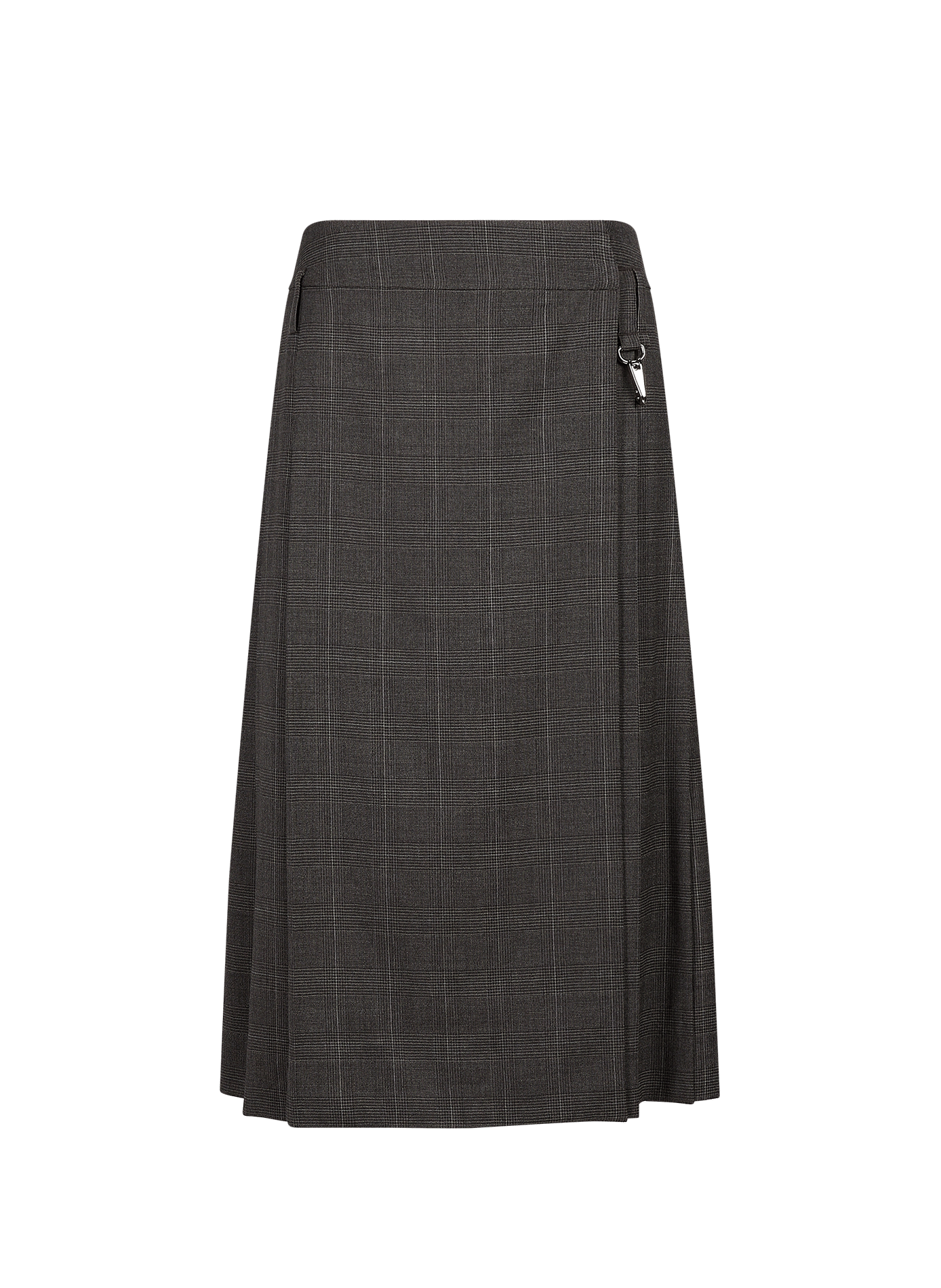 Korte geplooide wollen rok SIMONE ROCHA Grijs