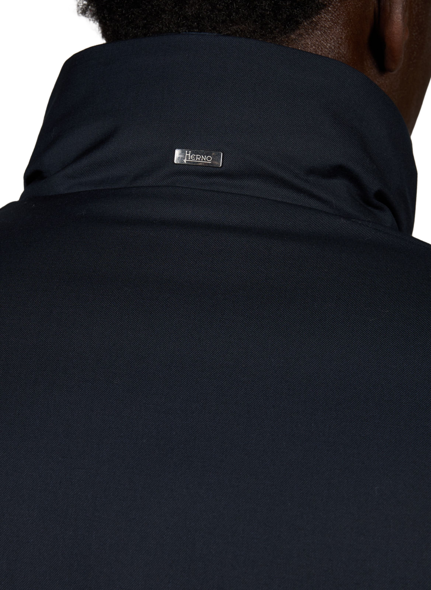 Manteau droit col montant HERNO Bleu