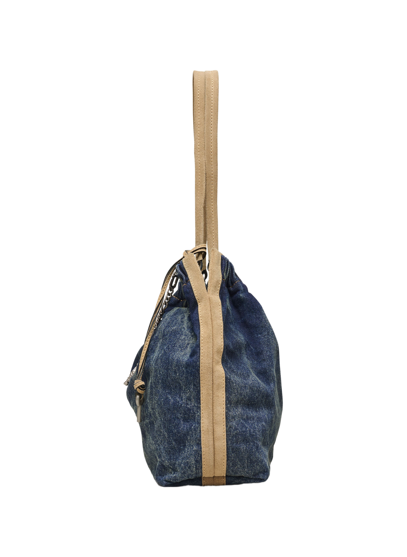 Tasche aus Denim-Wildleder Cristina Tote aus Baumwolle MARC JACOBS Blau