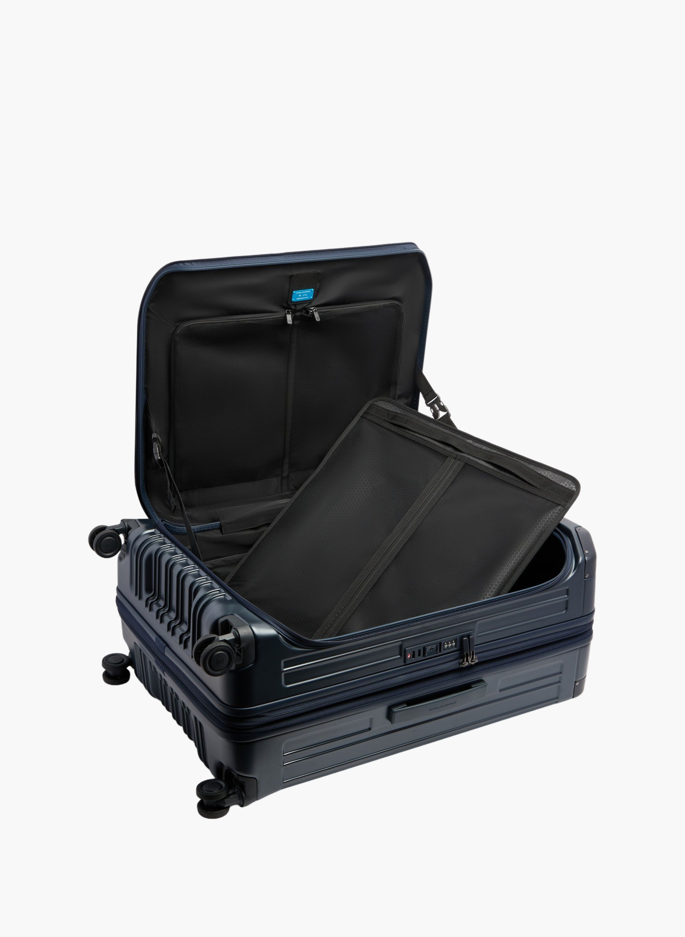 Grande valise à 4 roues extensible PIQUADRO Bleu