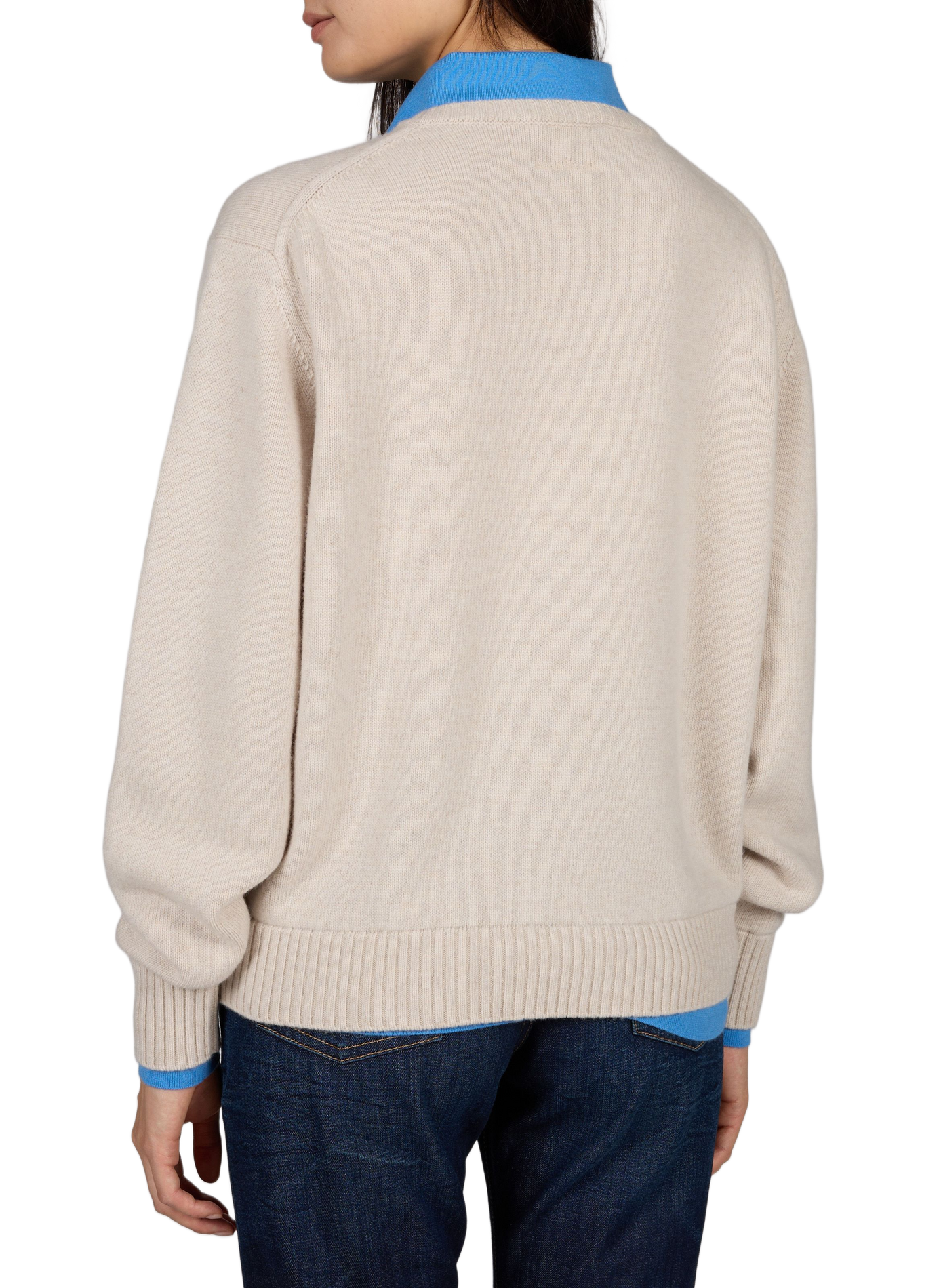 Oversized classic wool sweater ACNE STUDIOS Beige