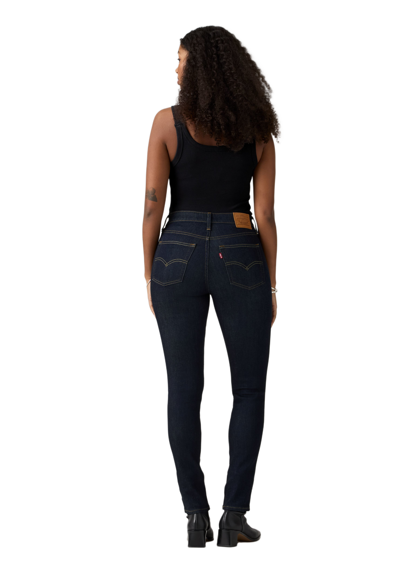 Jeans 721 met hoge taille en skinny pasvorm in een mix van katoen. LEVI'S Blauw